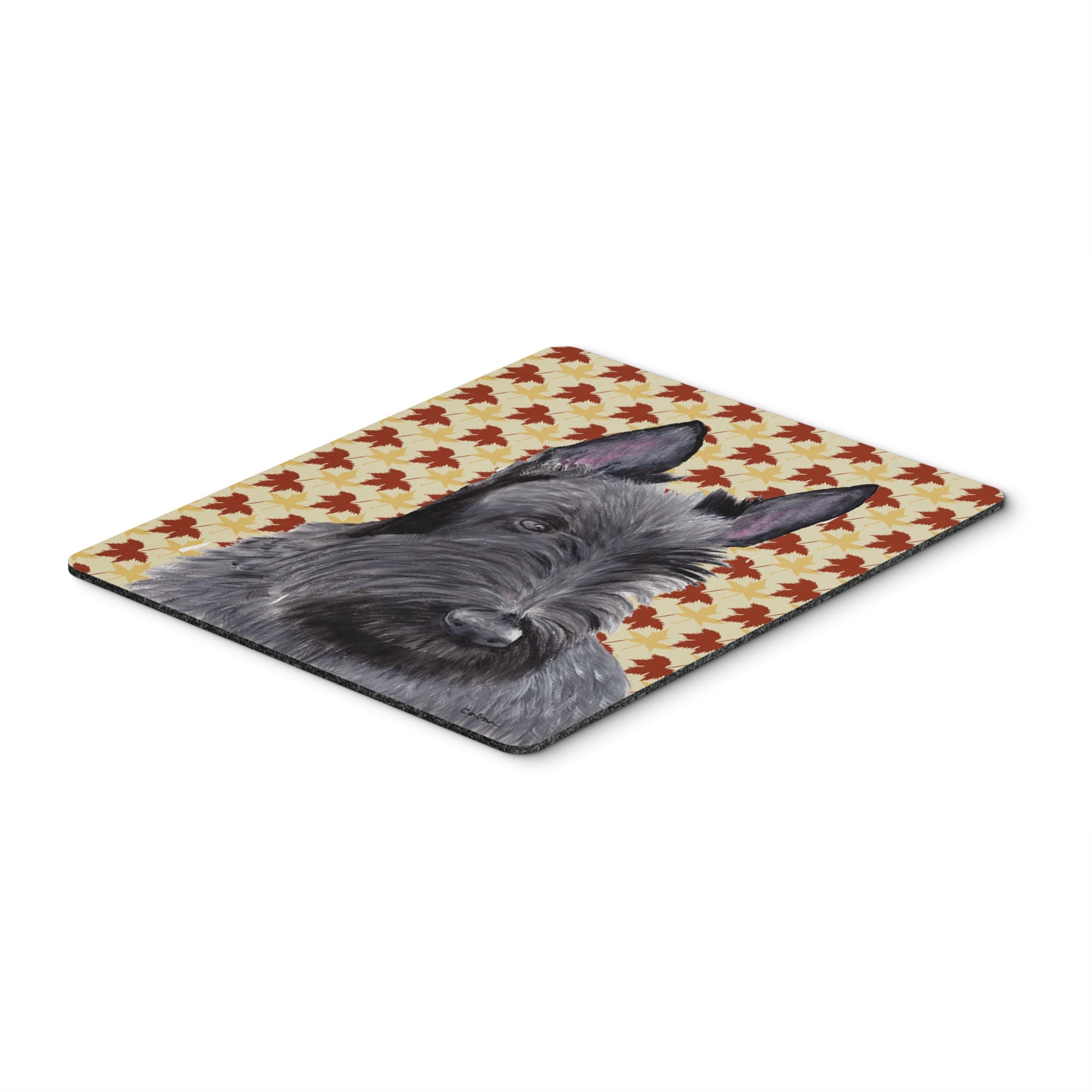 Carolines Treasures Scottish Terrier Fall Leaves Portrait Mouse Pad/Hot Pad/Trivet (SC9226MP)