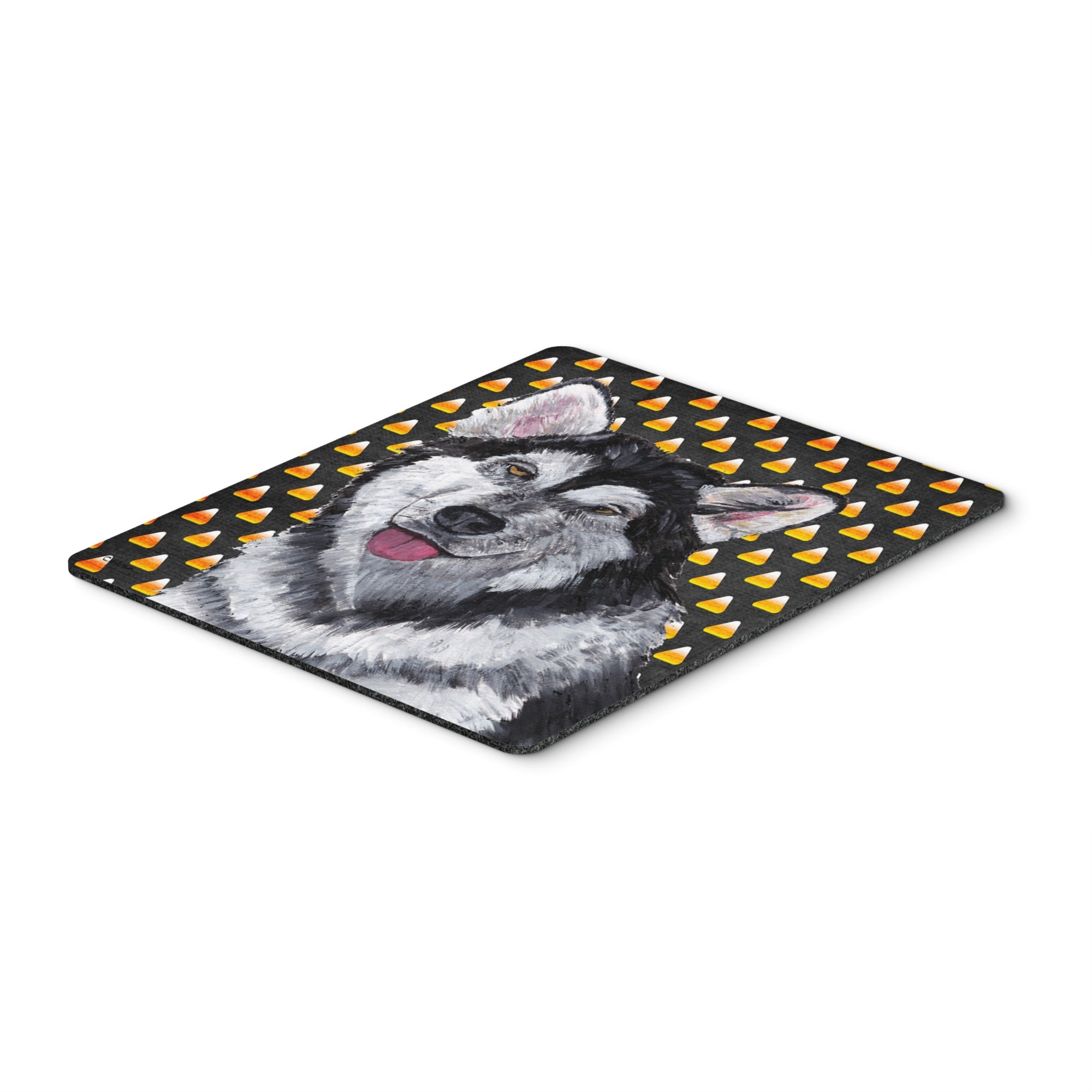 Carolines Treasures Alaskan Malamute Candy Corn Halloween Mouse Pad/Hot Pad/Trivet (SC9496MP)