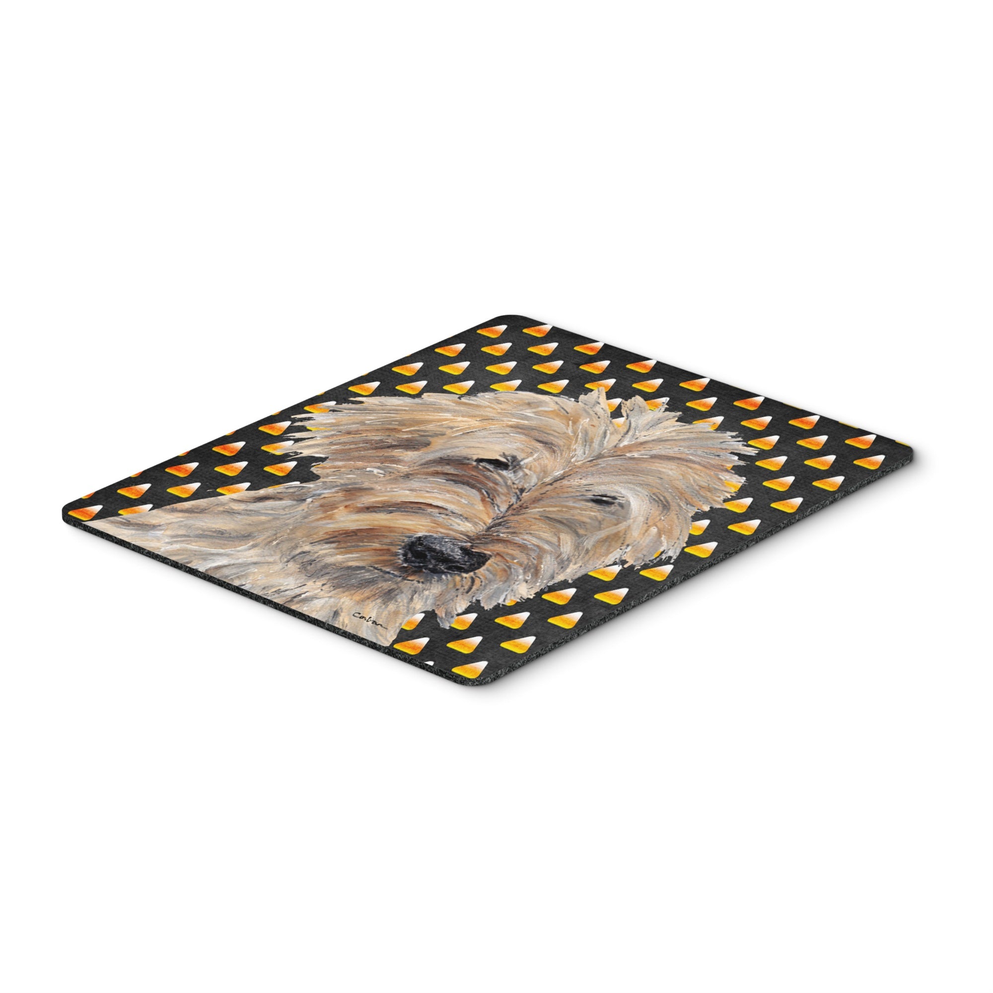 Carolines Treasures Goldendoodle Halloween Candy Corn Mouse Pad/Hot Pad/Trivet (SC9535MP)