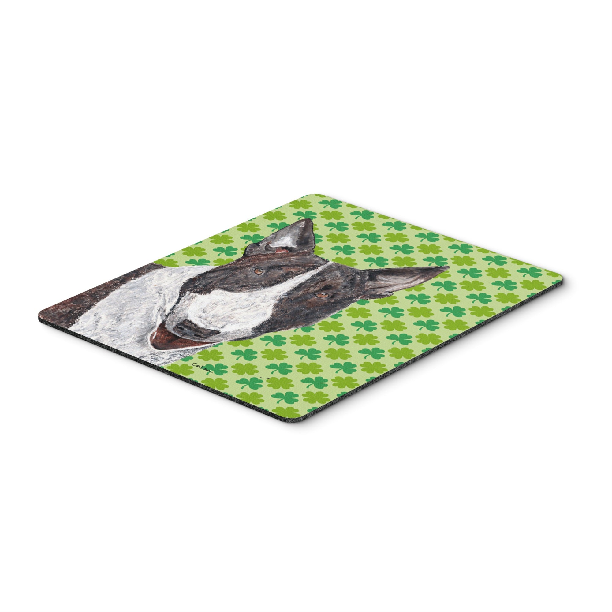 Carolines Treasures Bull Terrier St Patricks Irish Mouse Pad/Hot Pad/Trivet (SC9575MP)