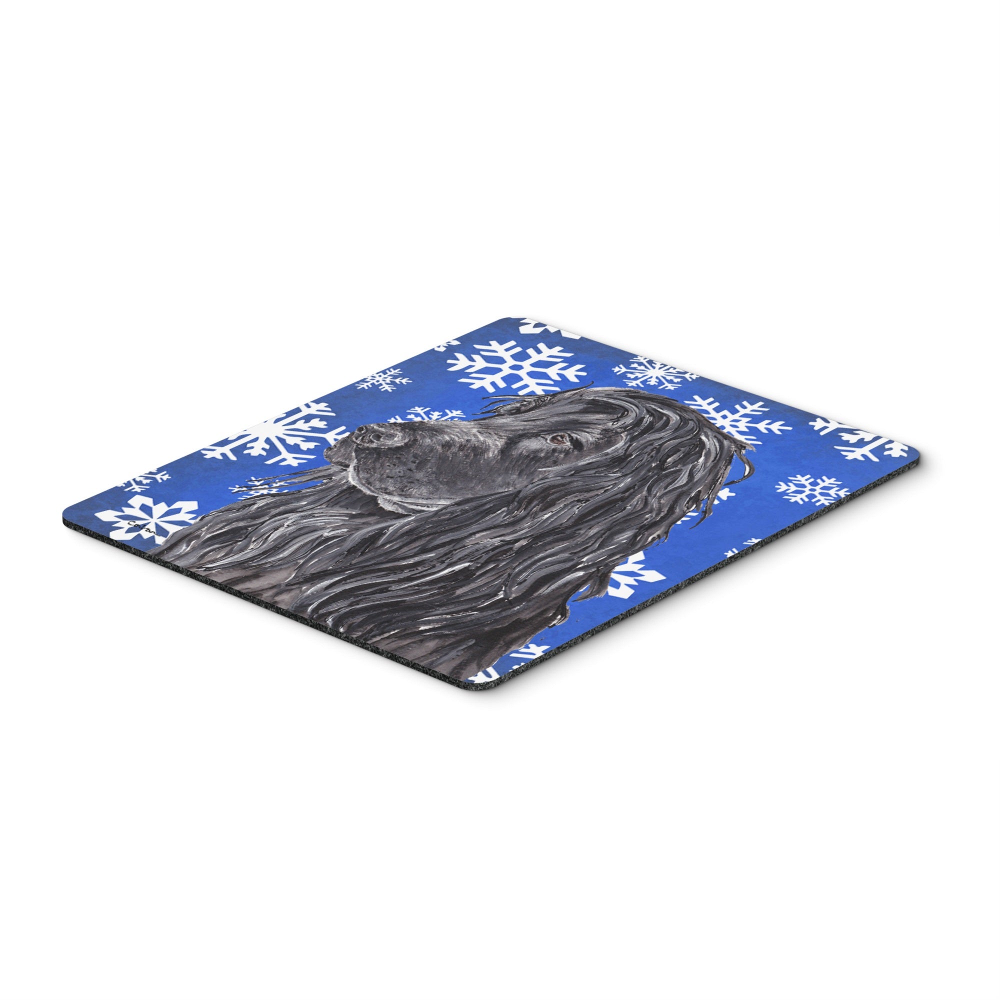 Carolines Treasures English Cocker Spaniel Blue Snowflake Winter Mouse Pad/Hot Pad/Trivet (SC9597MP)