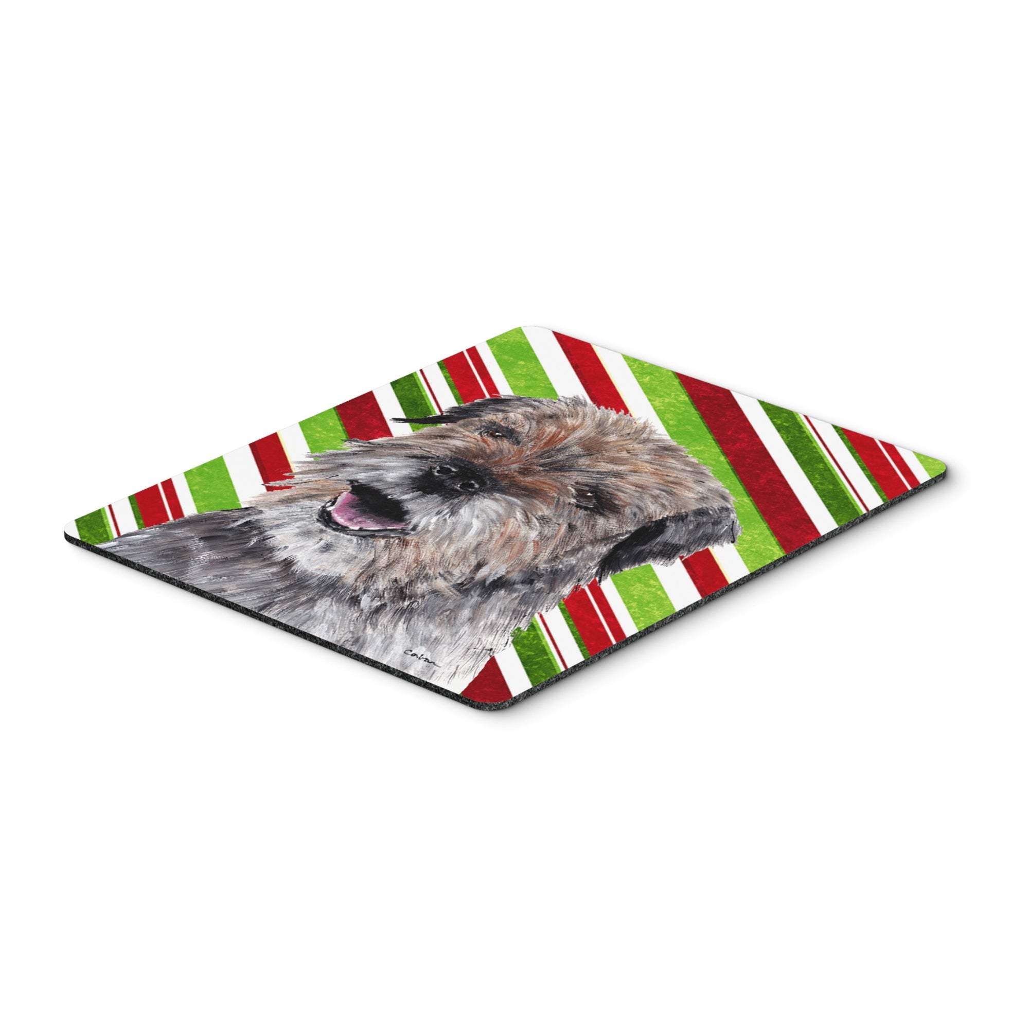Carolines Treasures Border Terrier Candy Cane Christmas Mouse Pad/Hot Pad/Trivet (SC9613MP)