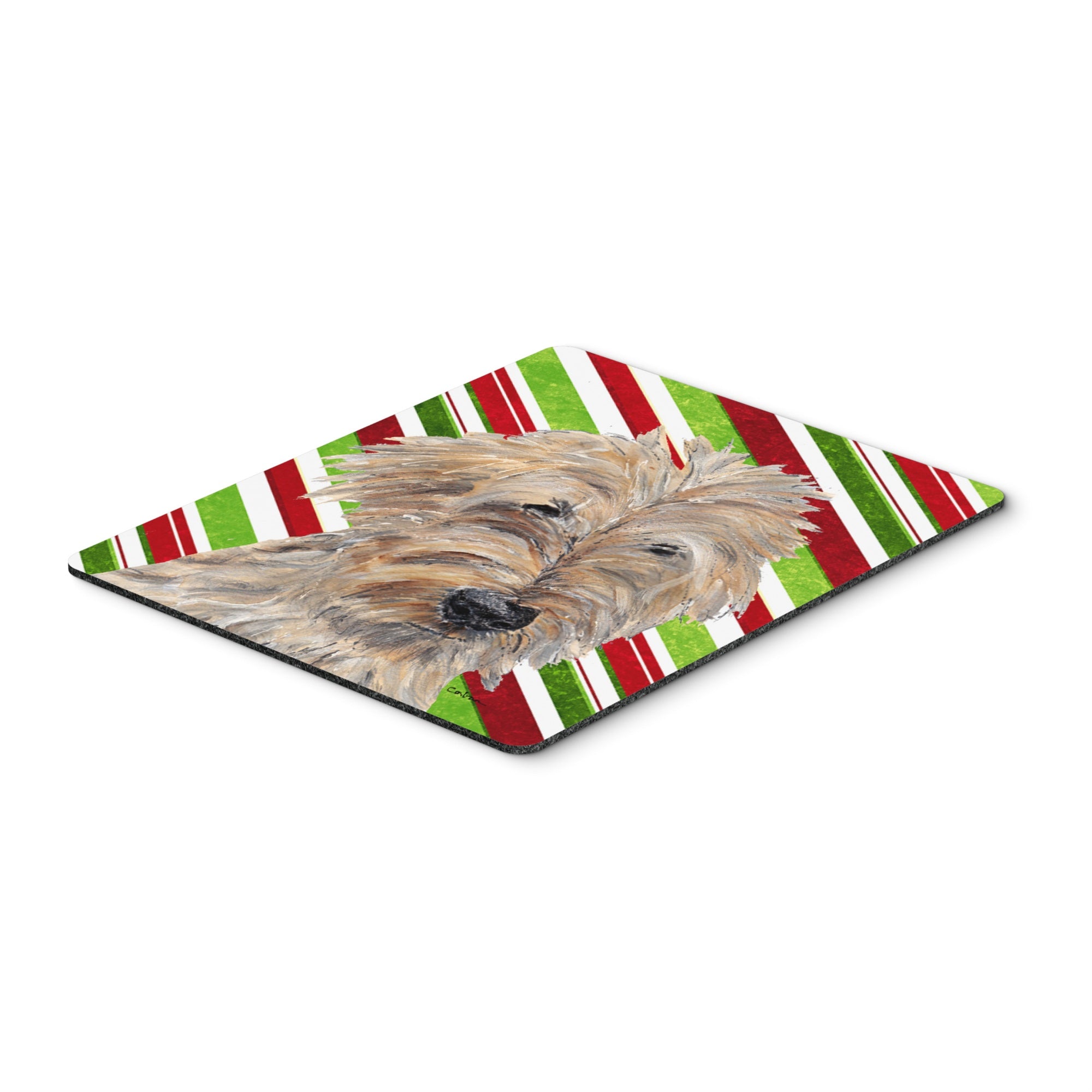Carolines Treasures Goldendoodle Candy Cane Christmas Mouse Pad/Hot Pad/Trivet (SC9619MP)