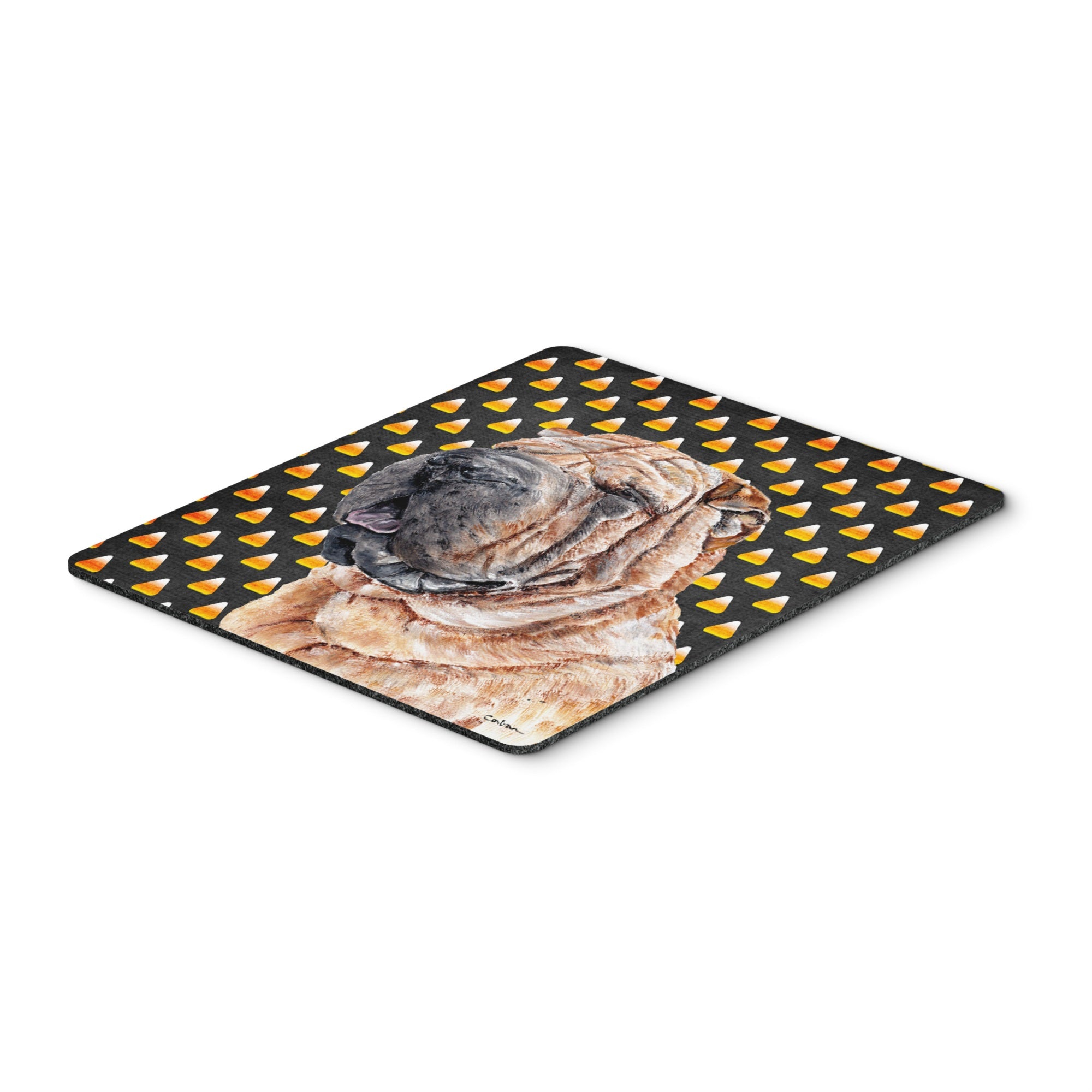 Carolines Treasures Shar Pei Candy Corn Halloween Mouse Pad/Hot Pad/Trivet (SC9647MP)