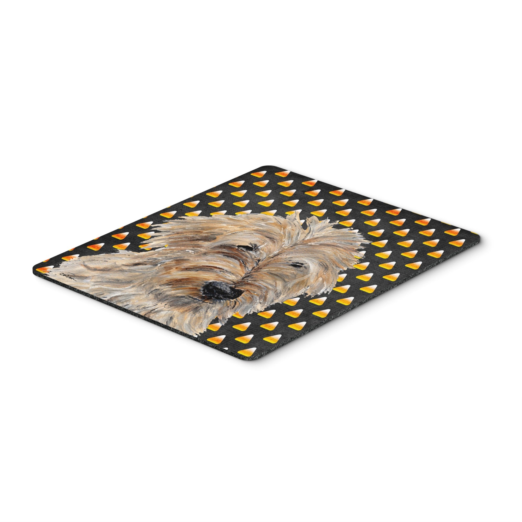 Carolines Treasures Golden Doodle 2 Candy Corn Halloween Mouse Pad/Hot Pad/Trivet (SC9667MP)