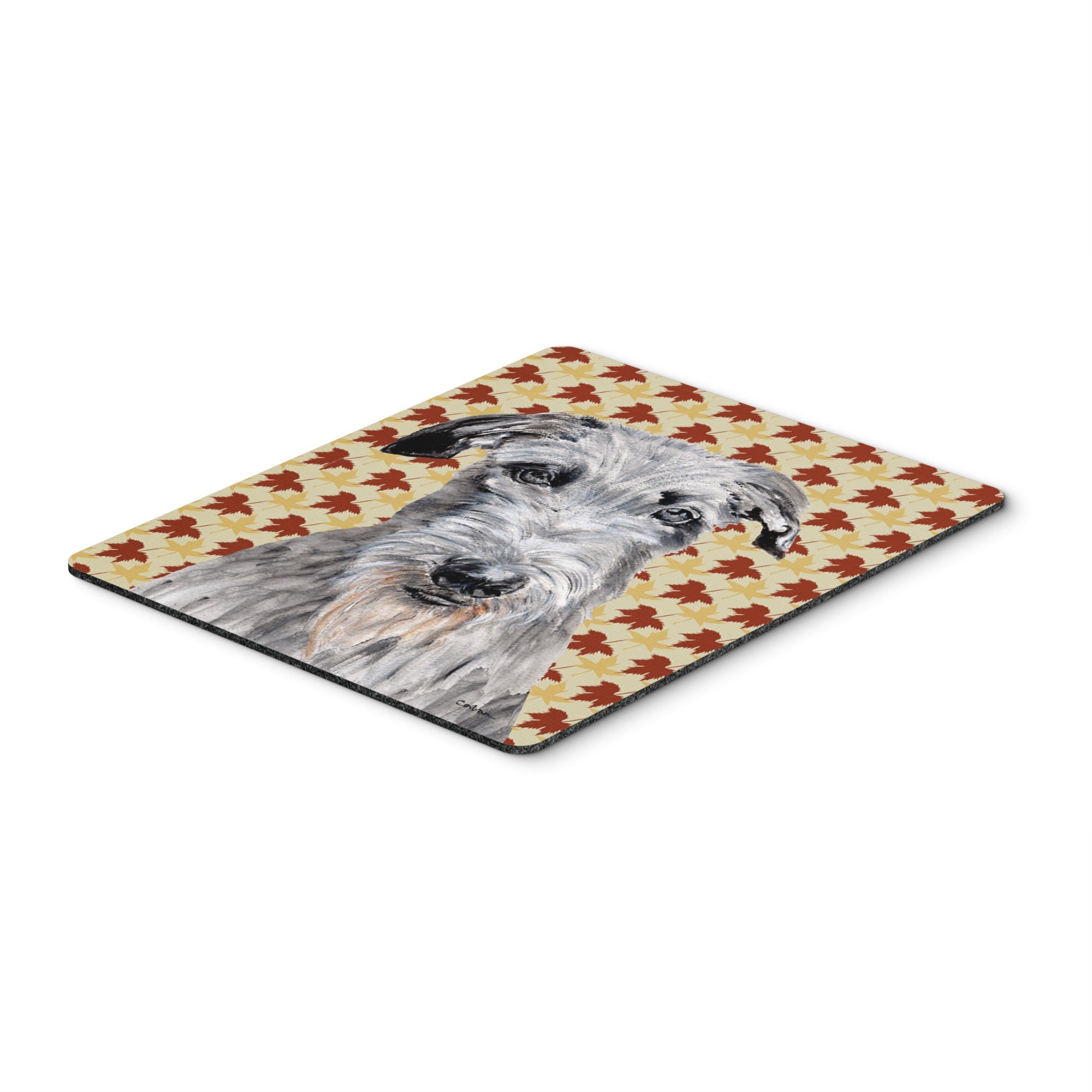 Carolines Treasures Scottish Deerhound Fall Leaves Mouse Pad/Hot Pad/Trivet (SC9682MP)