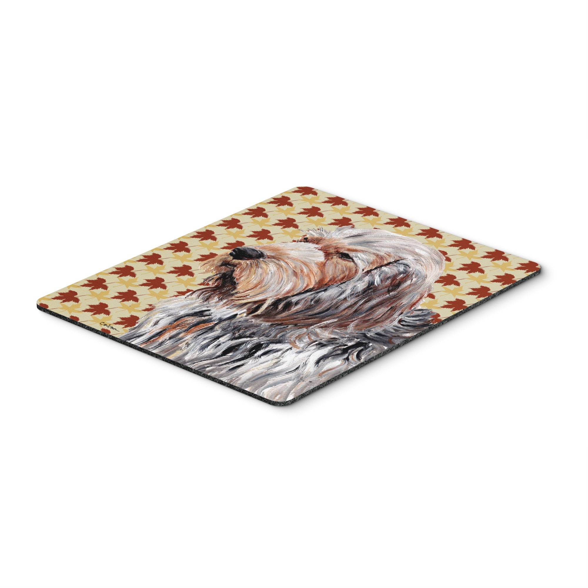 Carolines Treasures Otterhound Fall Leaves Mouse Pad/Hot Pad/Trivet (SC9684MP)