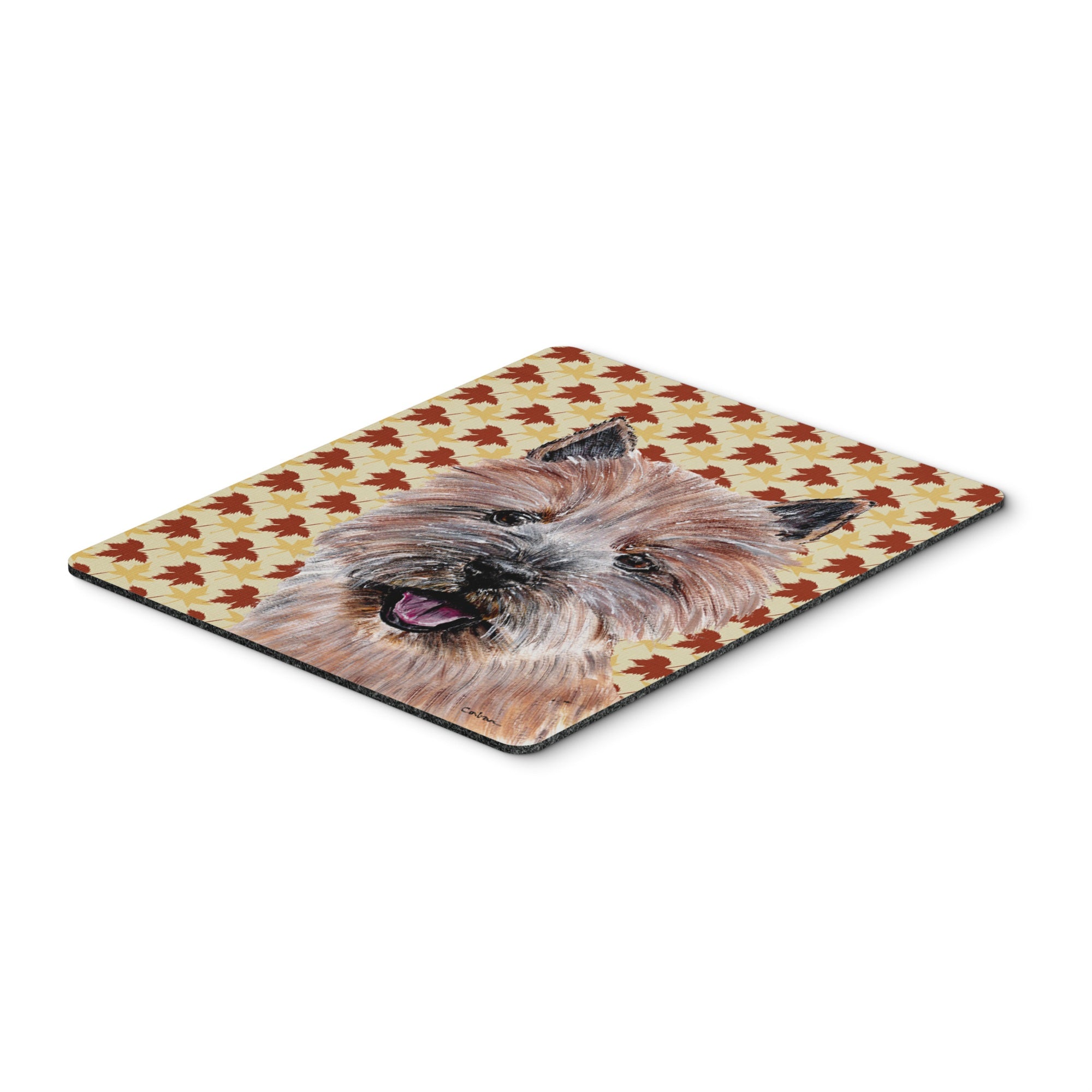 Carolines Treasures Norwich Terrier Fall Leaves Mouse Pad/Hot Pad/Trivet (SC9686MP)