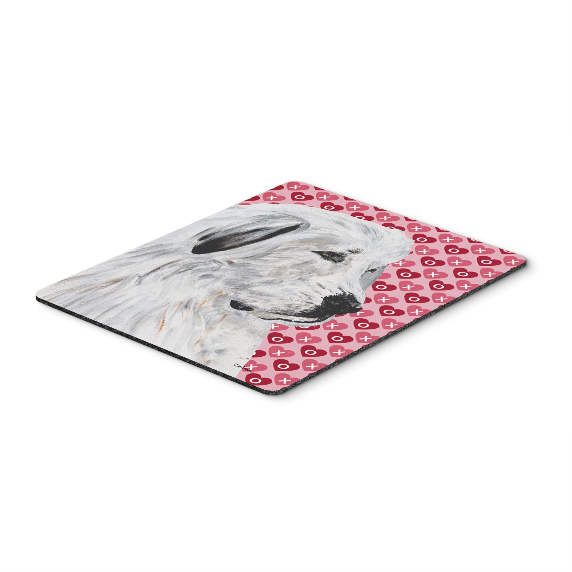 Carolines Treasures Great Pyrenees Hearts & Love Mouse Pad/Hot Pad/Trivet (SC9714MP)