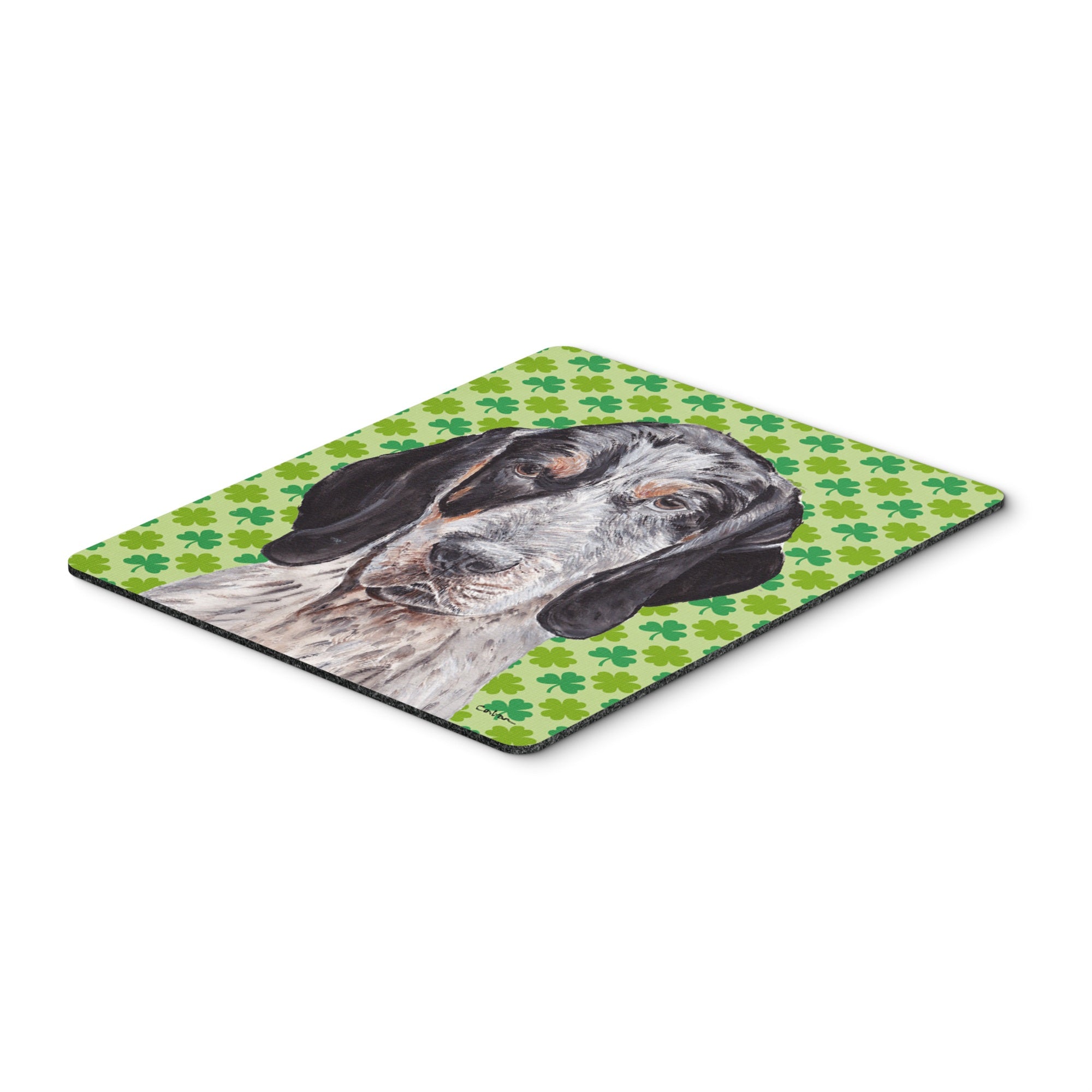  inchCarolines Treasures Blue Tick Coonhound Lucky Shamrock St. Patricks Day Mouse Pad, Hot Pad/Trivet (SC9721MP) inch