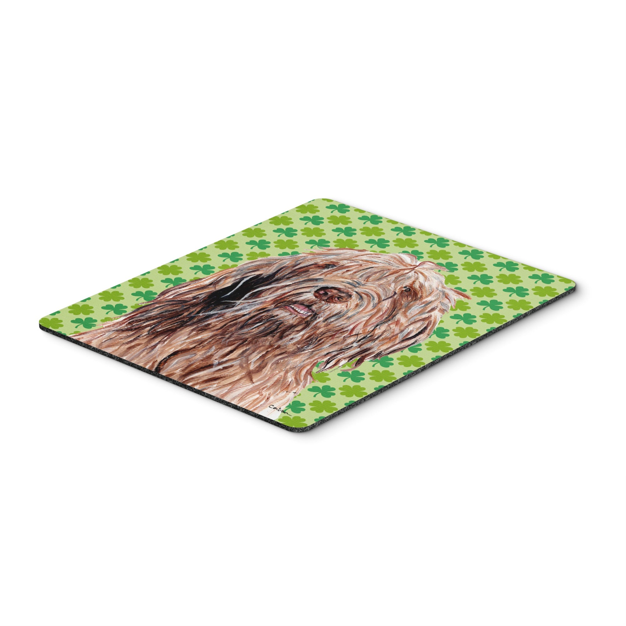 Carolines Treasures Otterhound Lucky Shamrock St. Patricks Day Mouse Pad/Hot Pad/Trivet (SC9733MP)