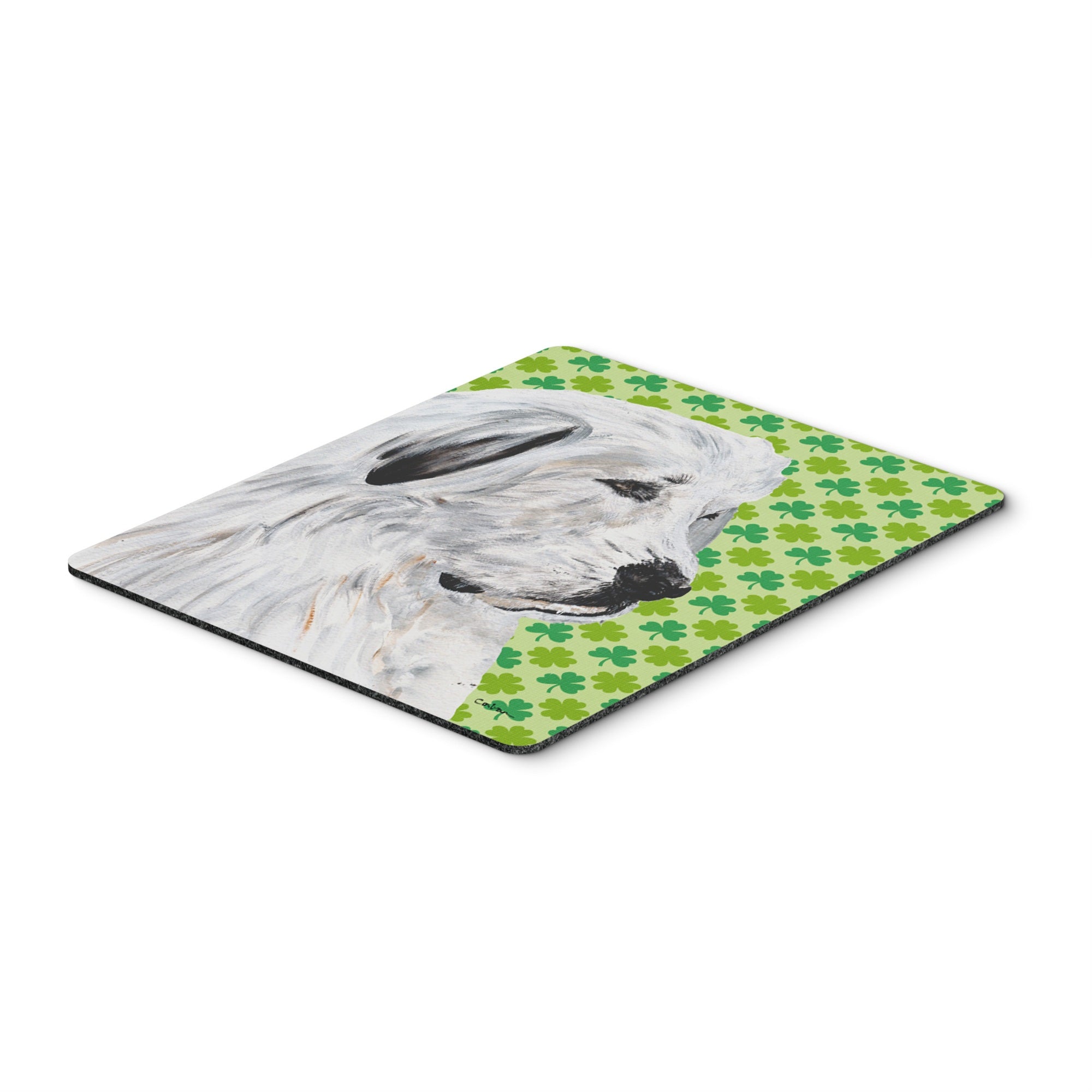 Carolines Treasures Great Pyrenees Lucky Shamrock St. Patricks Day Mouse Pad/Hot Pad/Trivet (SC9738MP)