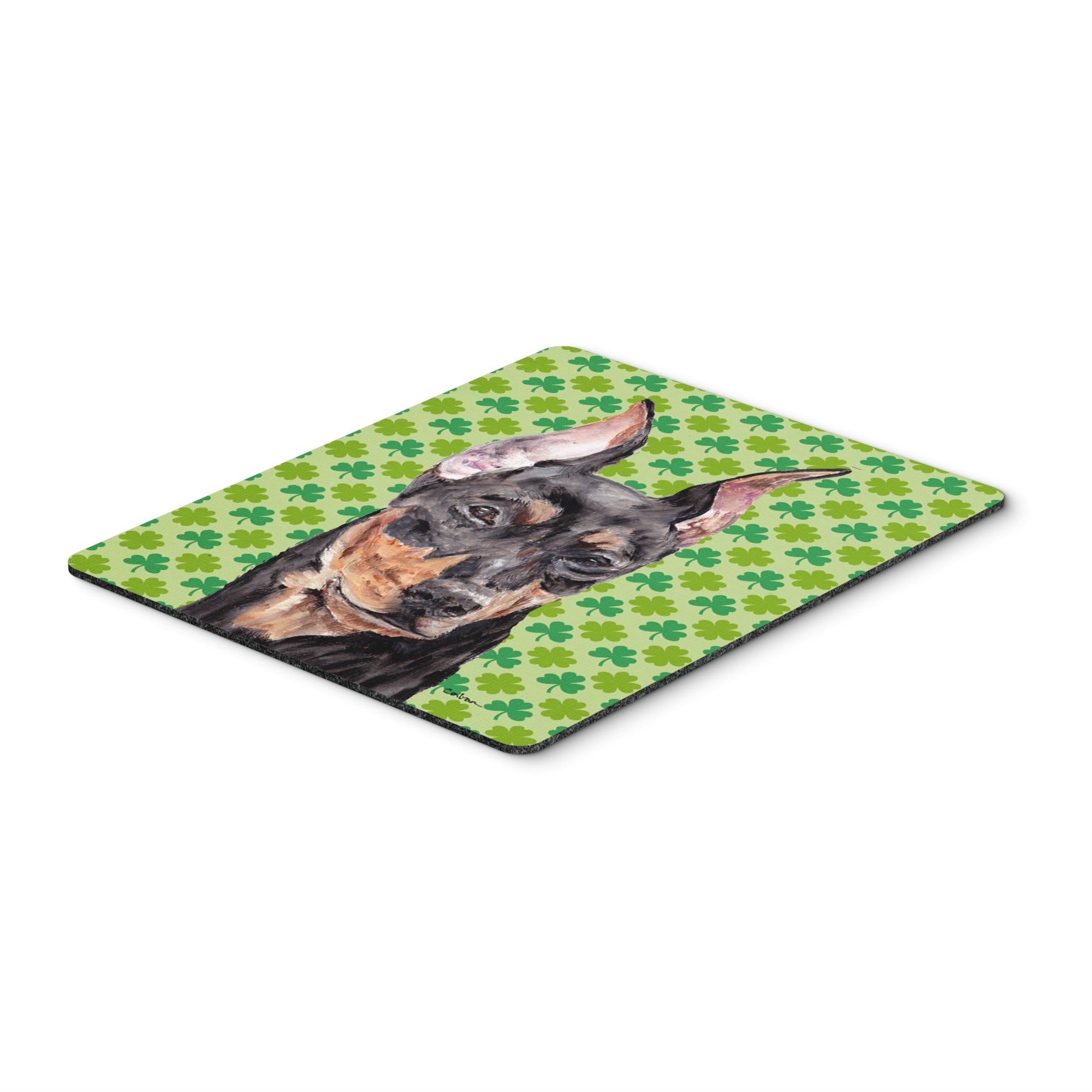 Carolines Treasures German Pinscher Lucky Shamrock St. Patricks Day Mouse Pad/Hot Pad/Trivet (SC9740MP)