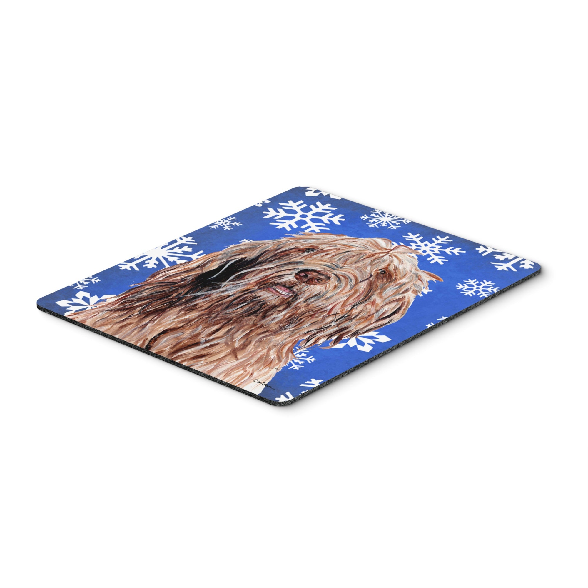 Carolines Treasures Otterhound Winter Snowflakes Mouse Pad/Hot Pad/Trivet (SC9781MP)