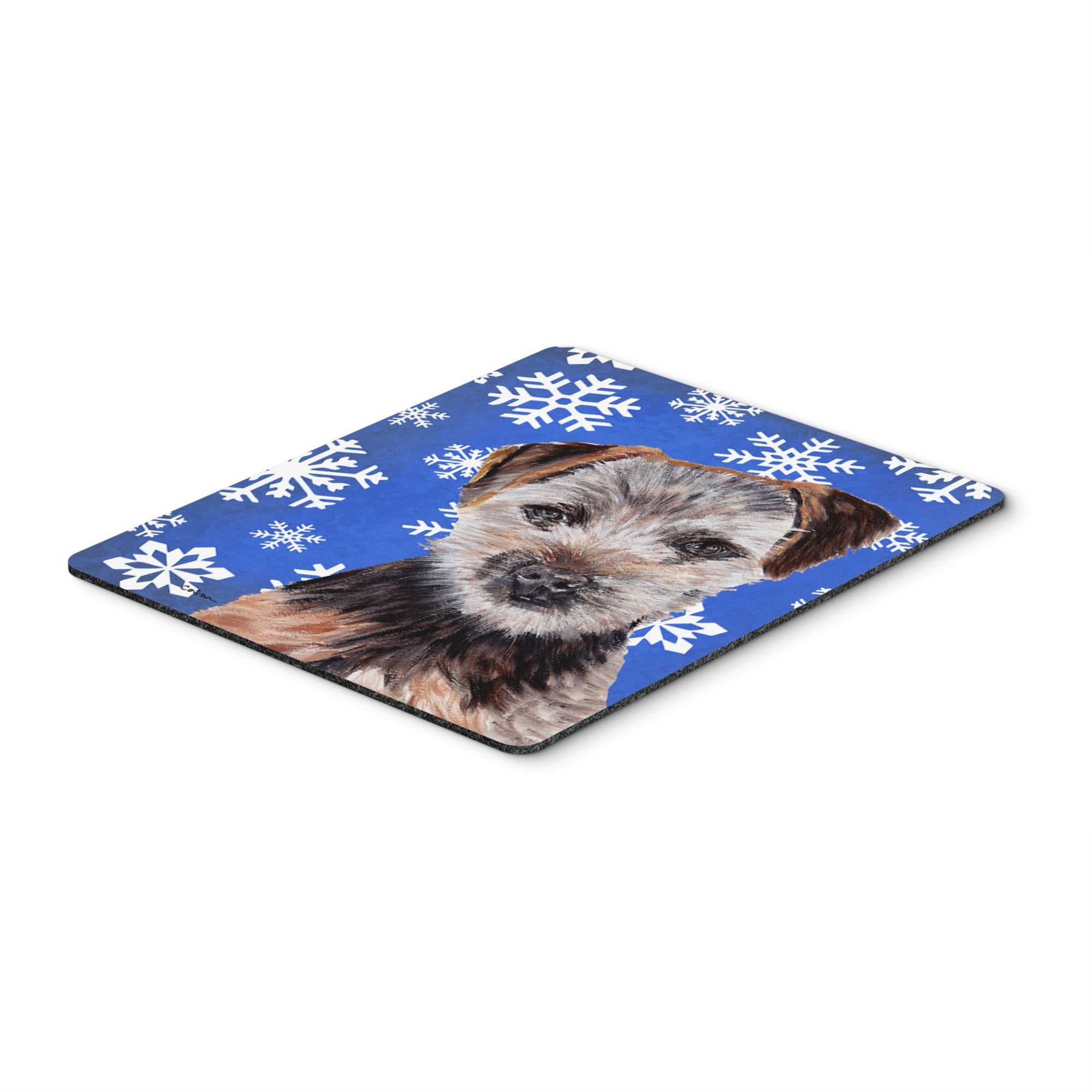 Carolines Treasures Norfolk Terrier Puppy Winter Snowflakes Mouse Pad/Hot Pad/Trivet (SC9783MP)