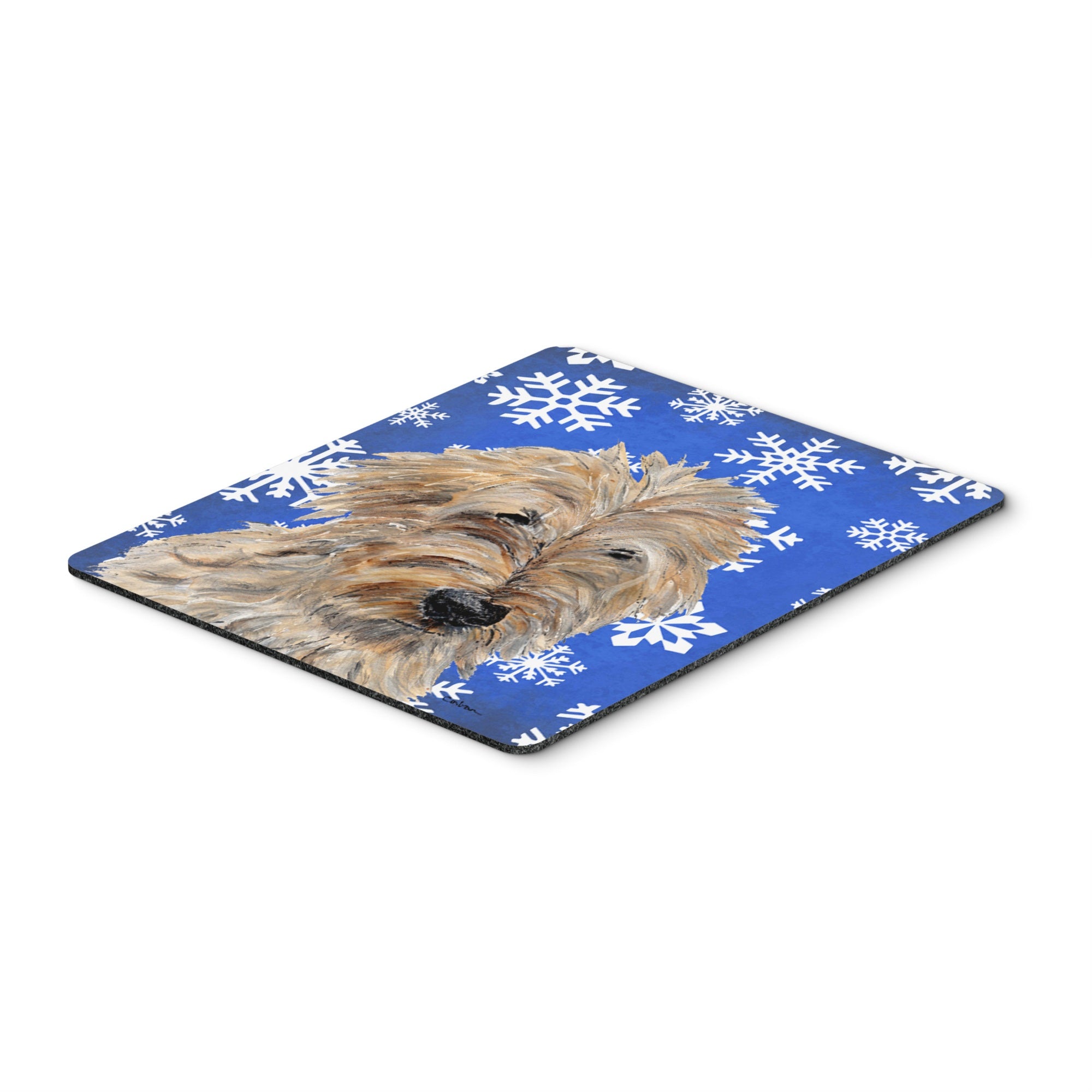 Carolines Treasures Golden Doodle 2 Winter Snowflakes Mouse Pad/Hot Pad/Trivet (SC9787MP)