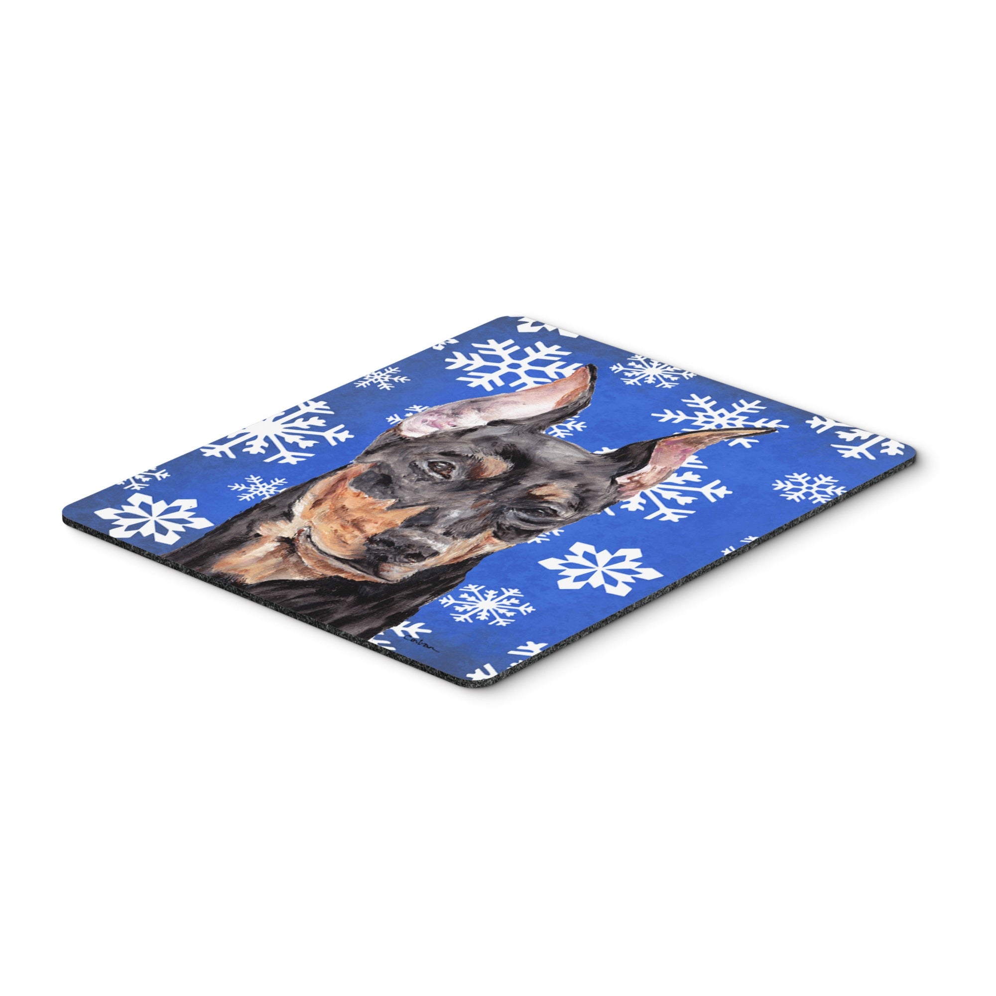 Carolines Treasures German Pinscher Winter Snowflakes Mouse Pad/Hot Pad/Trivet (SC9788MP)