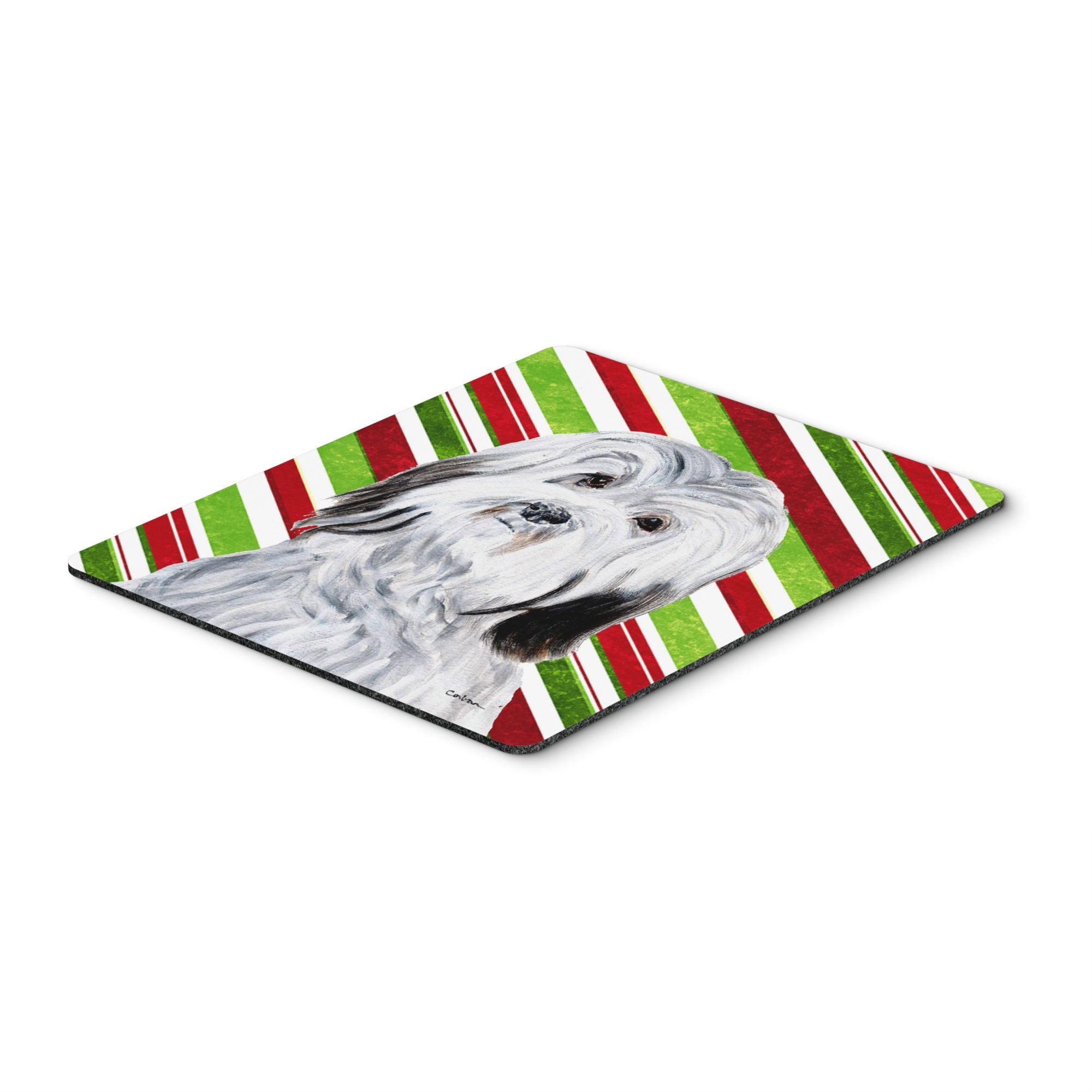 Carolines Treasures Havanese Candy Cane Christmas Mouse Pad/Hot Pad/Trivet (SC9809MP)