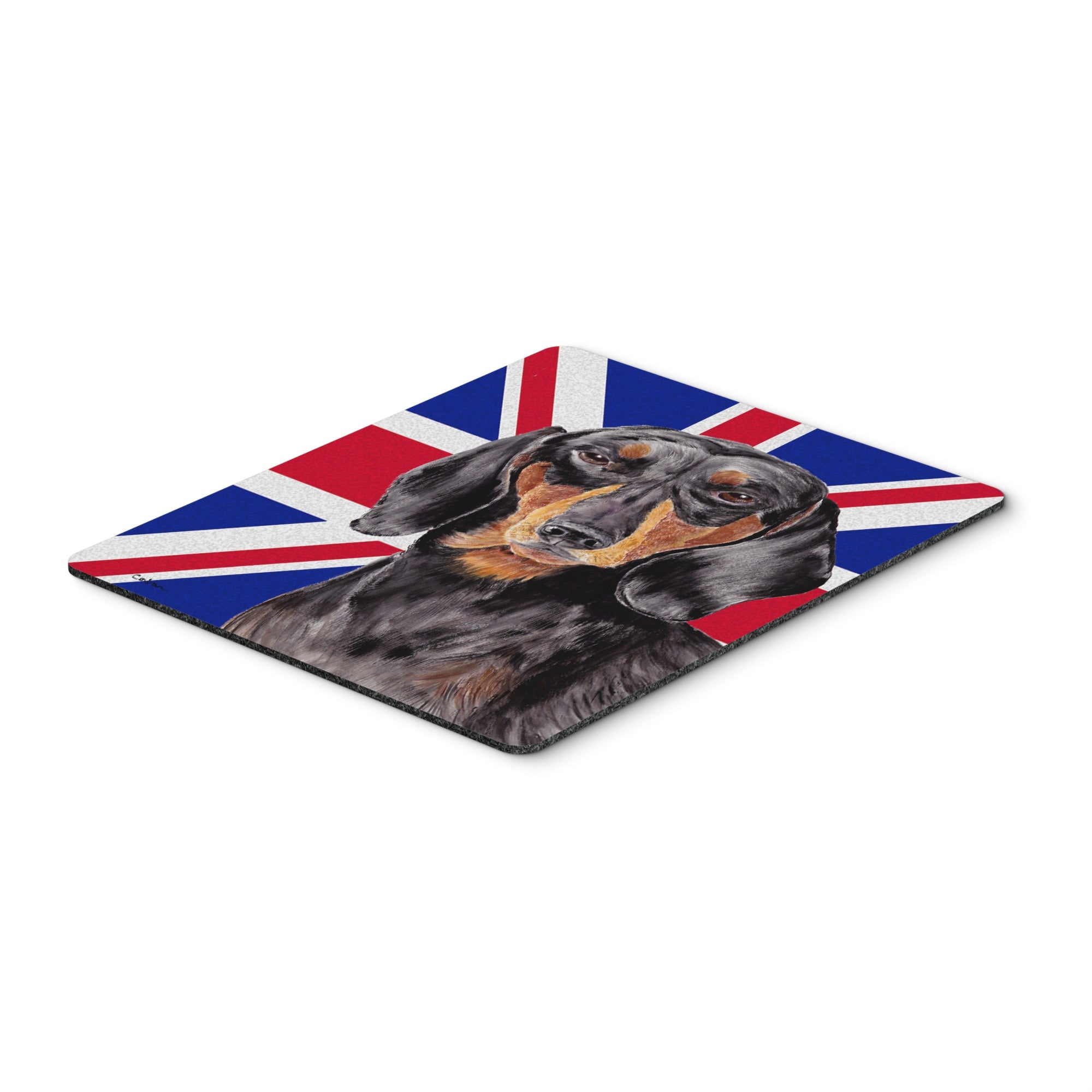 Carolines Treasures Dachshund with English Union Jack British Flag Mouse Pad/Hot Pad/Trivet (SC9820MP)