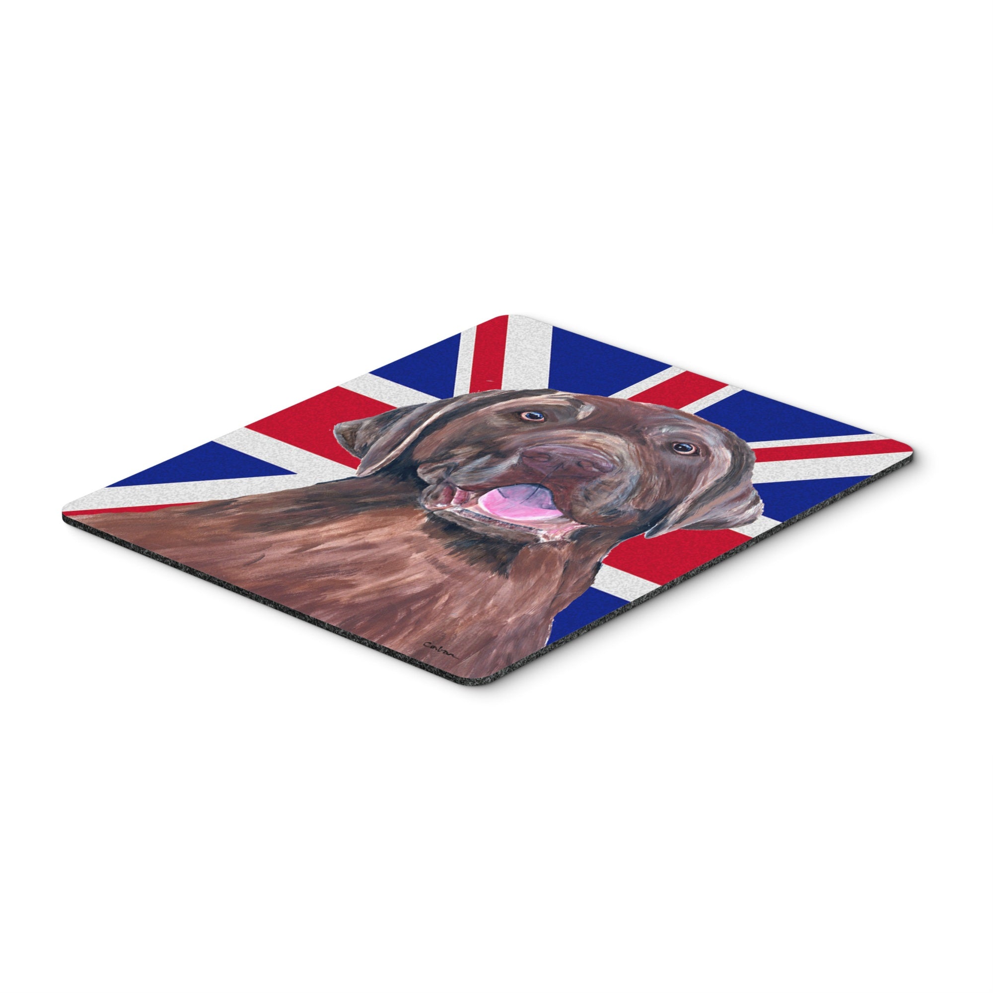 Carolines Treasures Labrador with English Union Jack British Flag Mouse Pad/Hot Pad/Trivet (SC9841MP)