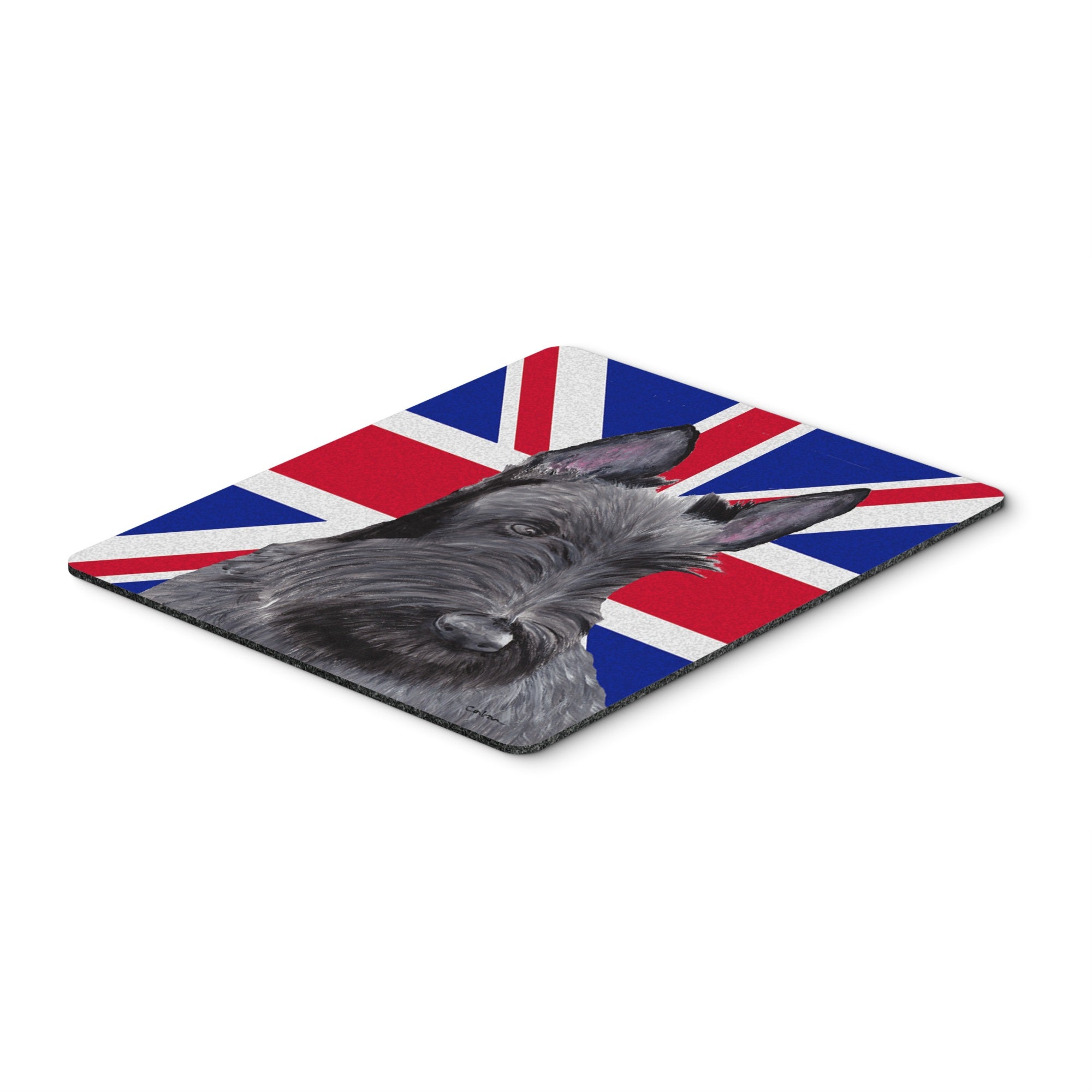 Carolines Treasures Scottish Terrier with English Union Jack British Flag Mouse Pad/Trivet (SC9843MP)