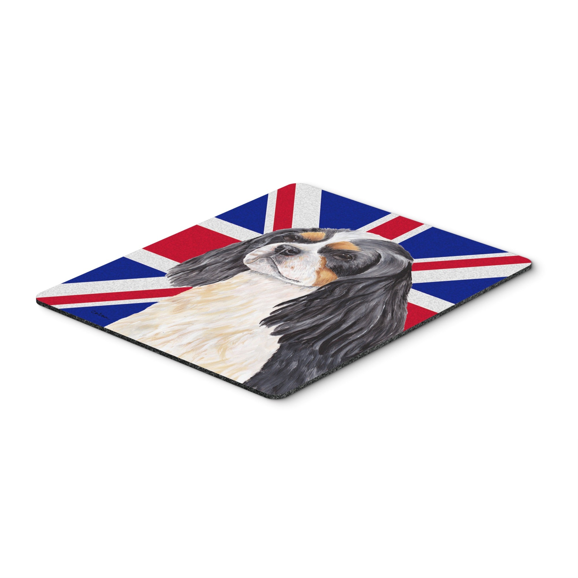 Carolines Treasures Cavalier Spaniel with English Union Jack British Flag Mouse Pad/Trivet (SC9848MP)