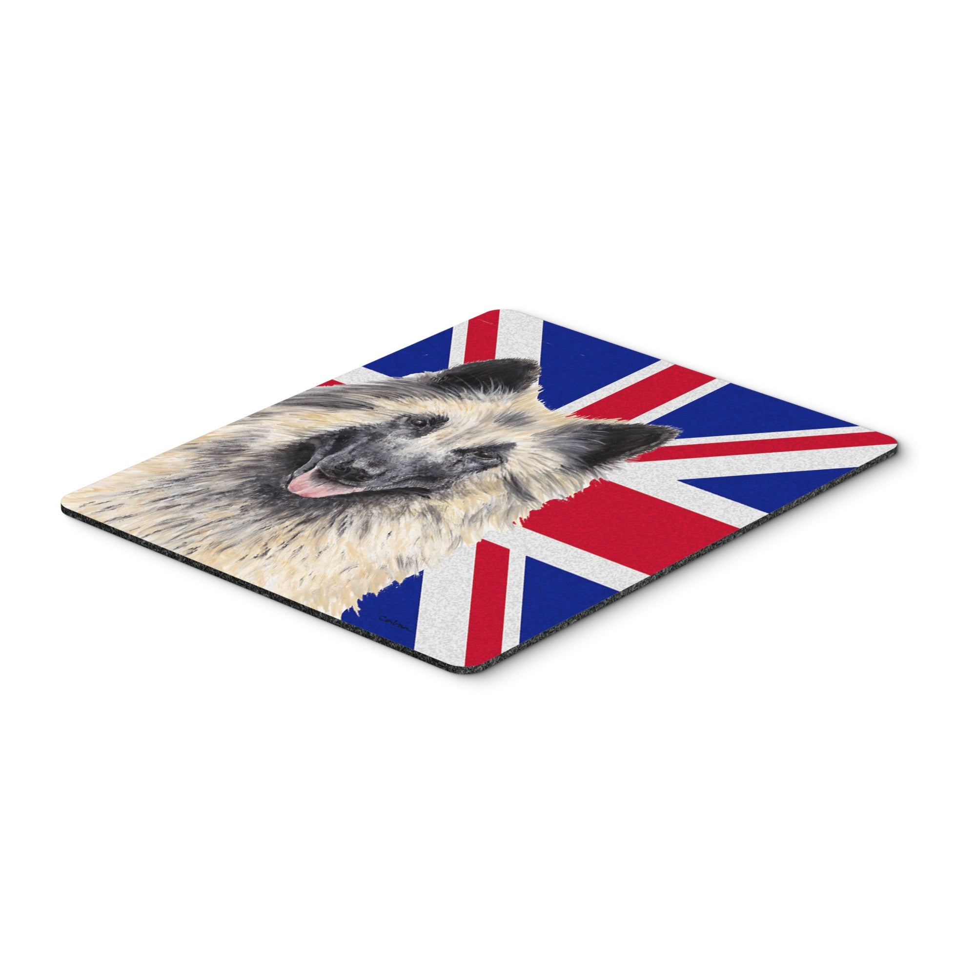Carolines Treasures Belgian Tervuren with English Union Jack British Flag Mouse Pad/Trivet (SC9849MP)