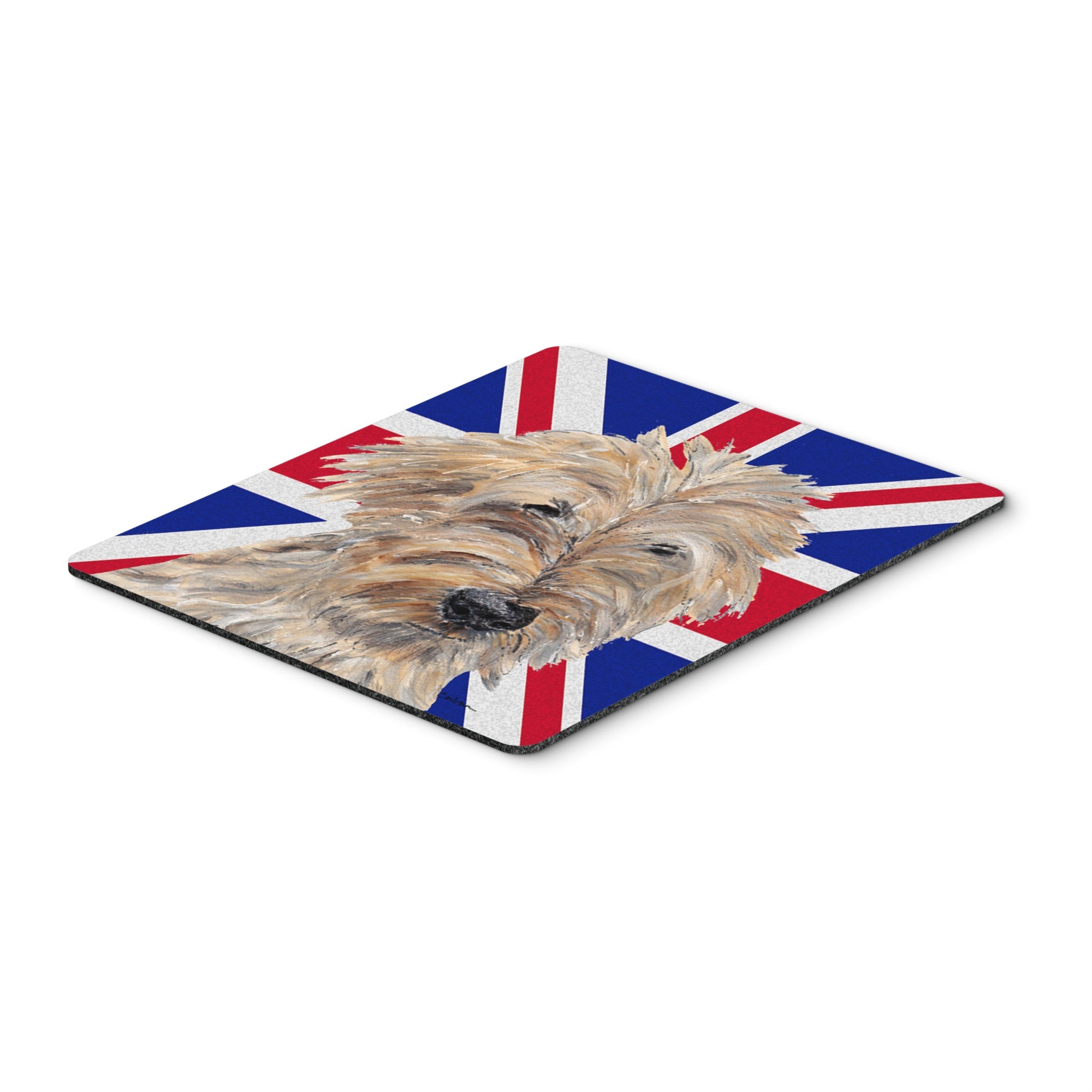 Carolines Treasures Golden Doodle with English Union Jack British Flag Mouse Pad Hot Pad/Trivet (SC9859MP)