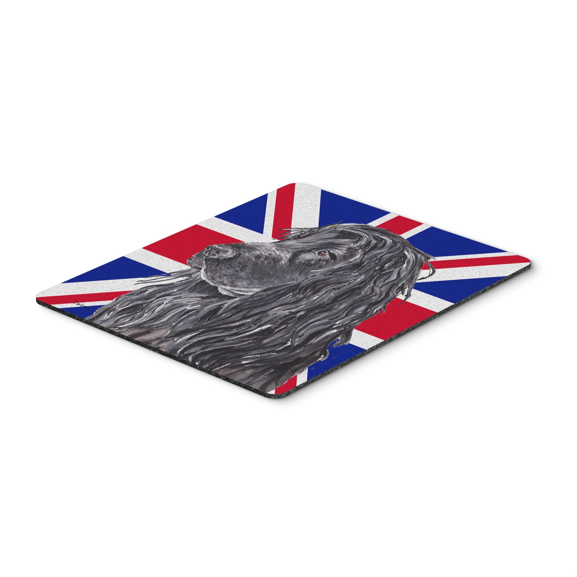 Carolines Treasures Black Cocker Spaniel with Engish Union Jack British Flag Flag Mouse Pad/Trivet (SC9867MP)