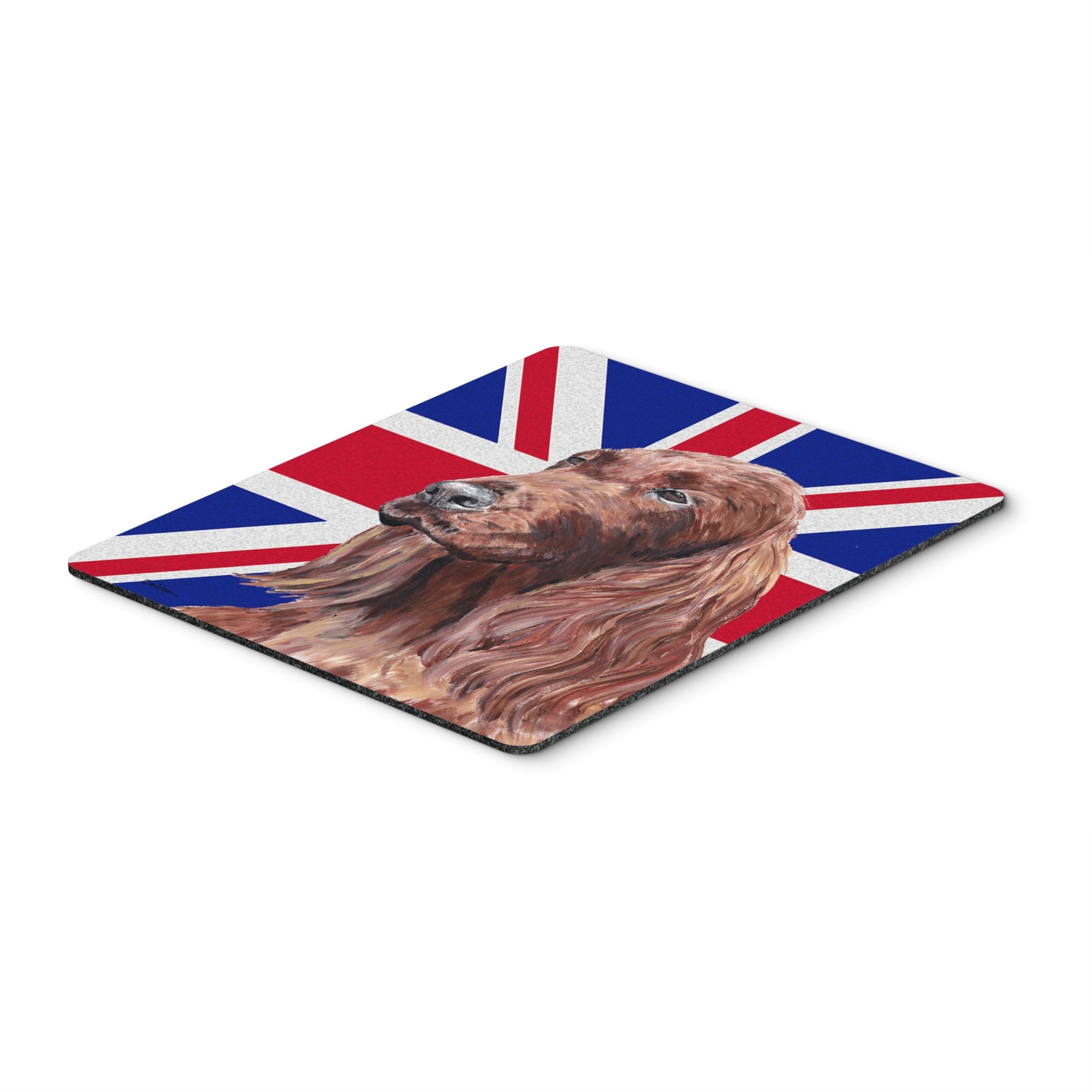 Carolines Treasures Irish Setter with Engish Union Jack British Flag Mouse Pad/Hot Pad/Trivet (SC9870MP)