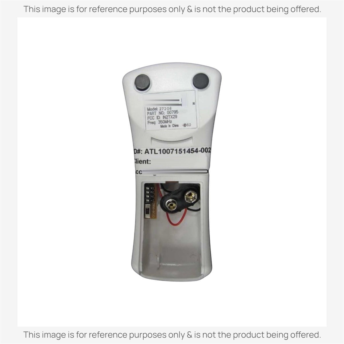 Anderic Substitute Kit for Hunter IN2TX29 27206 Ceiling Fan Remote Control [63T-AC83T-KIT]