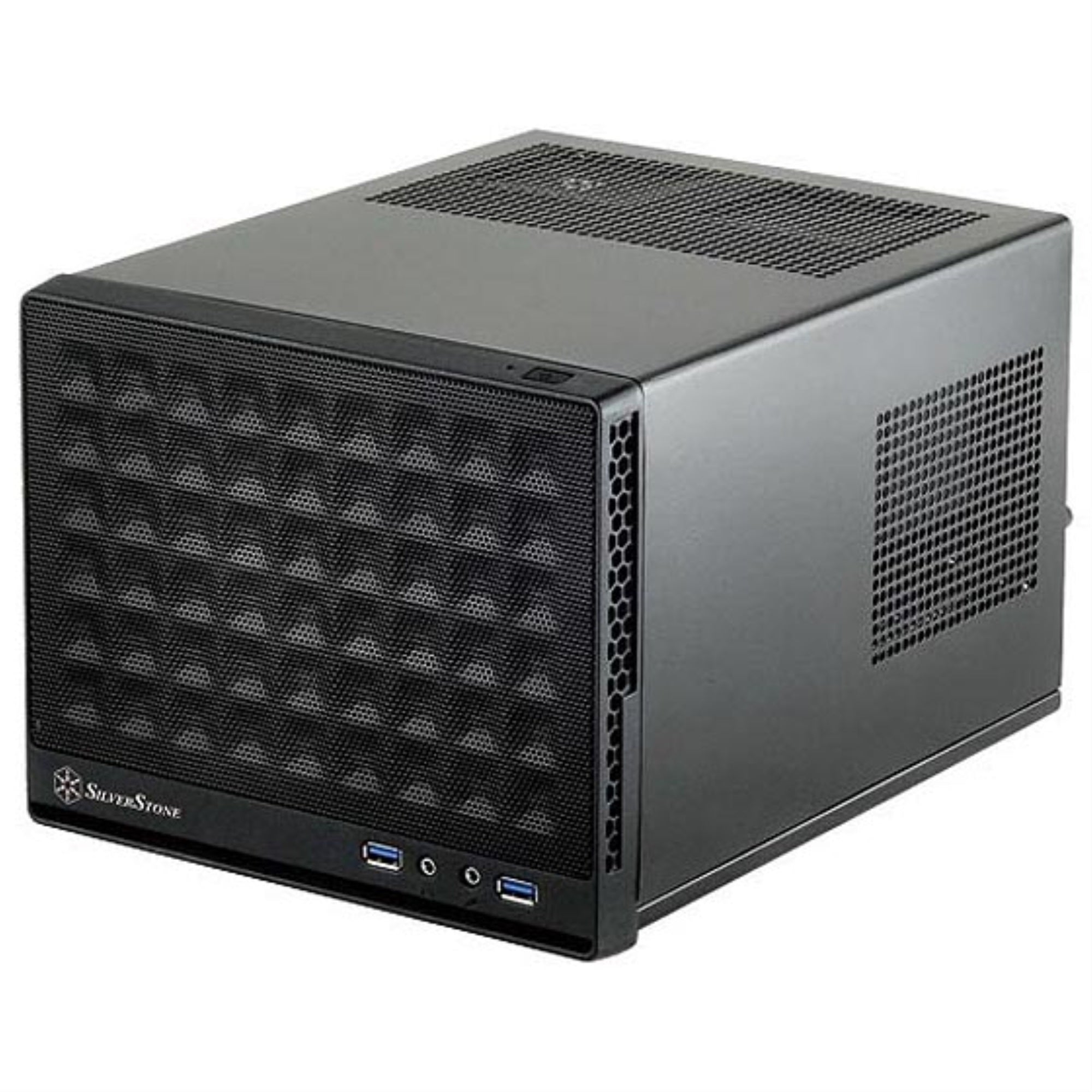 Black, ABS bezel, steel body, MiniITX, 1x3.5 or 2x2.5, 1x2.5, 1x120 or 140 fan/radiator slot, 1xaudio, 1xMIC, 2xUSB3.0, ATX 