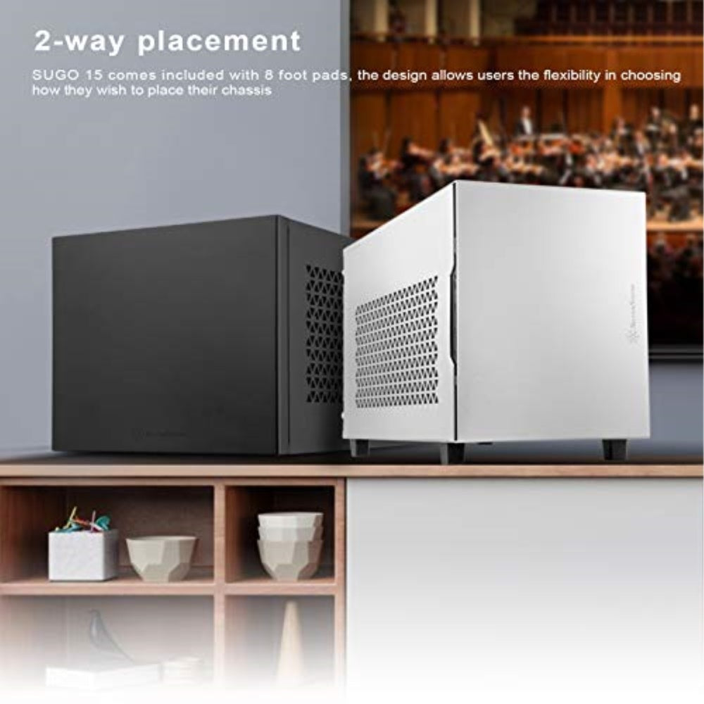 Black, Aluminum Outer Shell, Steel Body, Small Form Factor Chassis With 23.5,32.5''Drive Bay, Support Mini Itx/Mini Dtx Motherbo