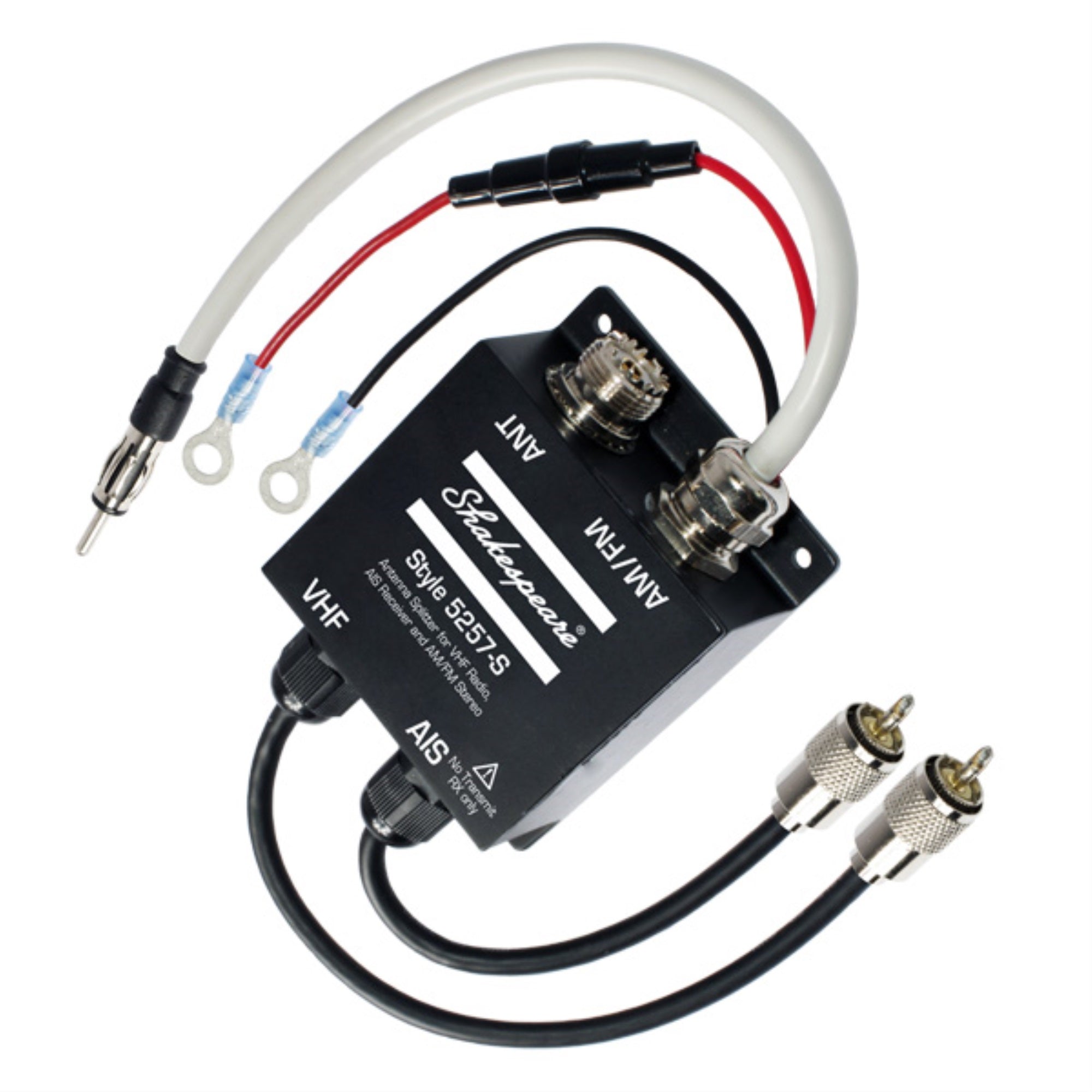 Shakespeare 5257S Splitter VHF, AIS(Receive only), AM/FM With 1 Antenna