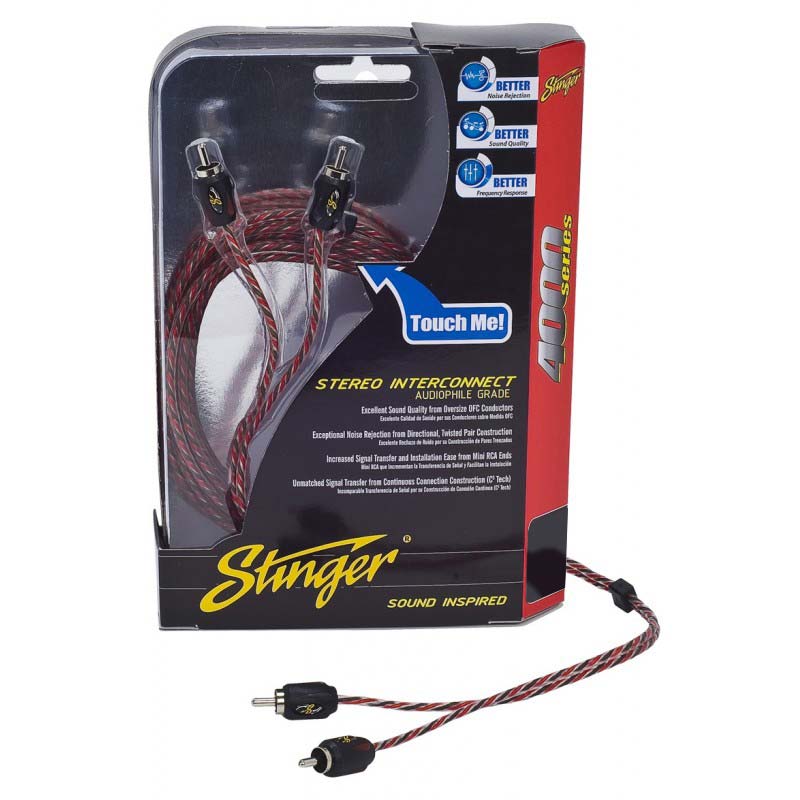 Stinger 6Ft 4000 2Ch Rca'S Directional Twisted