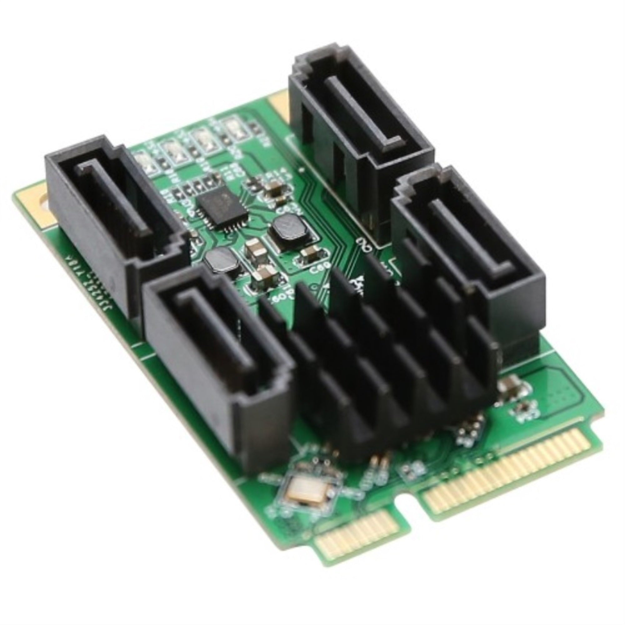 Mini Pci Express 2.0, 4 Port Sata 6G, Non Raid, Marvel 88Se9215 Chipset, With 4X Sata Cables