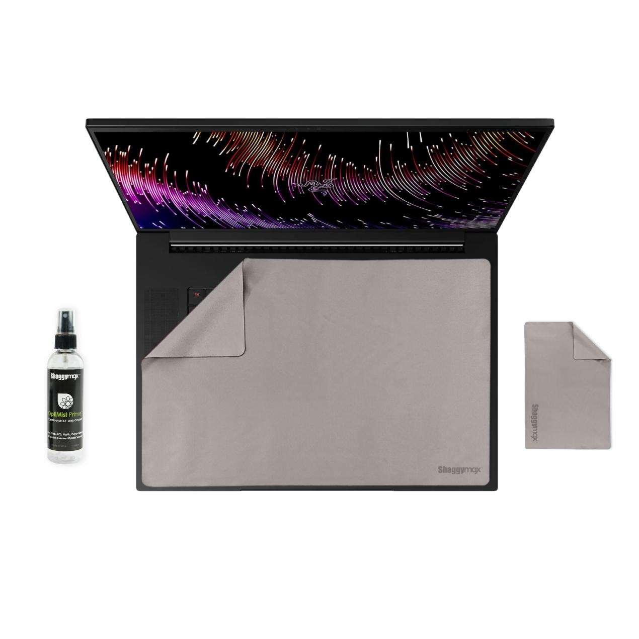 17.3" Laptop Screen Protector Keyboard Cover Microfiber & Cleaning Kit UnderWare Pac