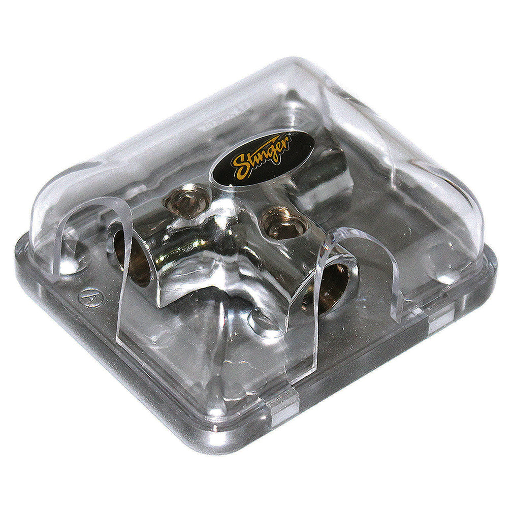 Stinger Pro Series Power/Ground Distribution T Block With Three 4 Gauge Inputs