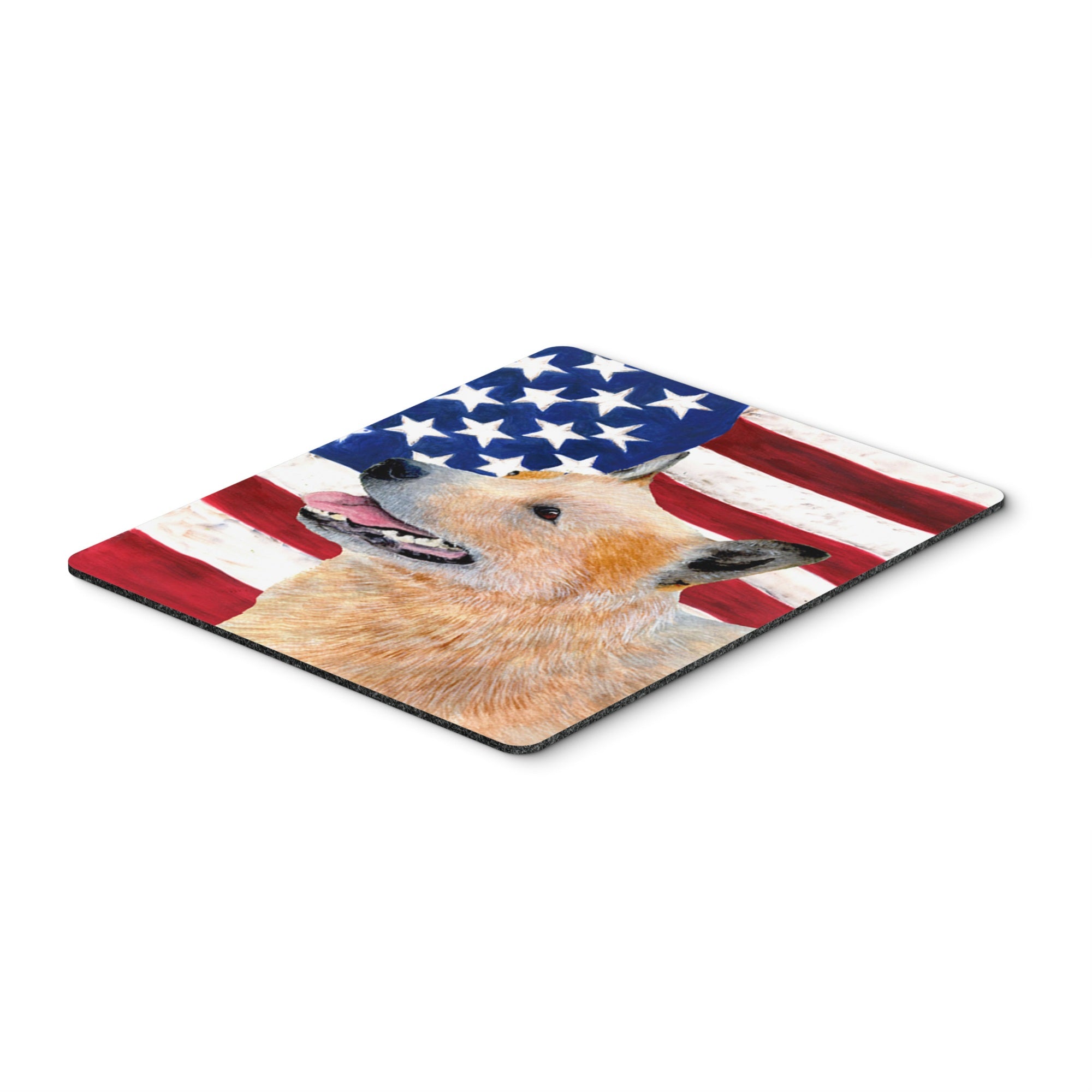 'Caroline'S Treasures Mouse/Hot Pad/Trivet, Usa American Flag With Australian Cattle Dog (Ss4251Mp)''