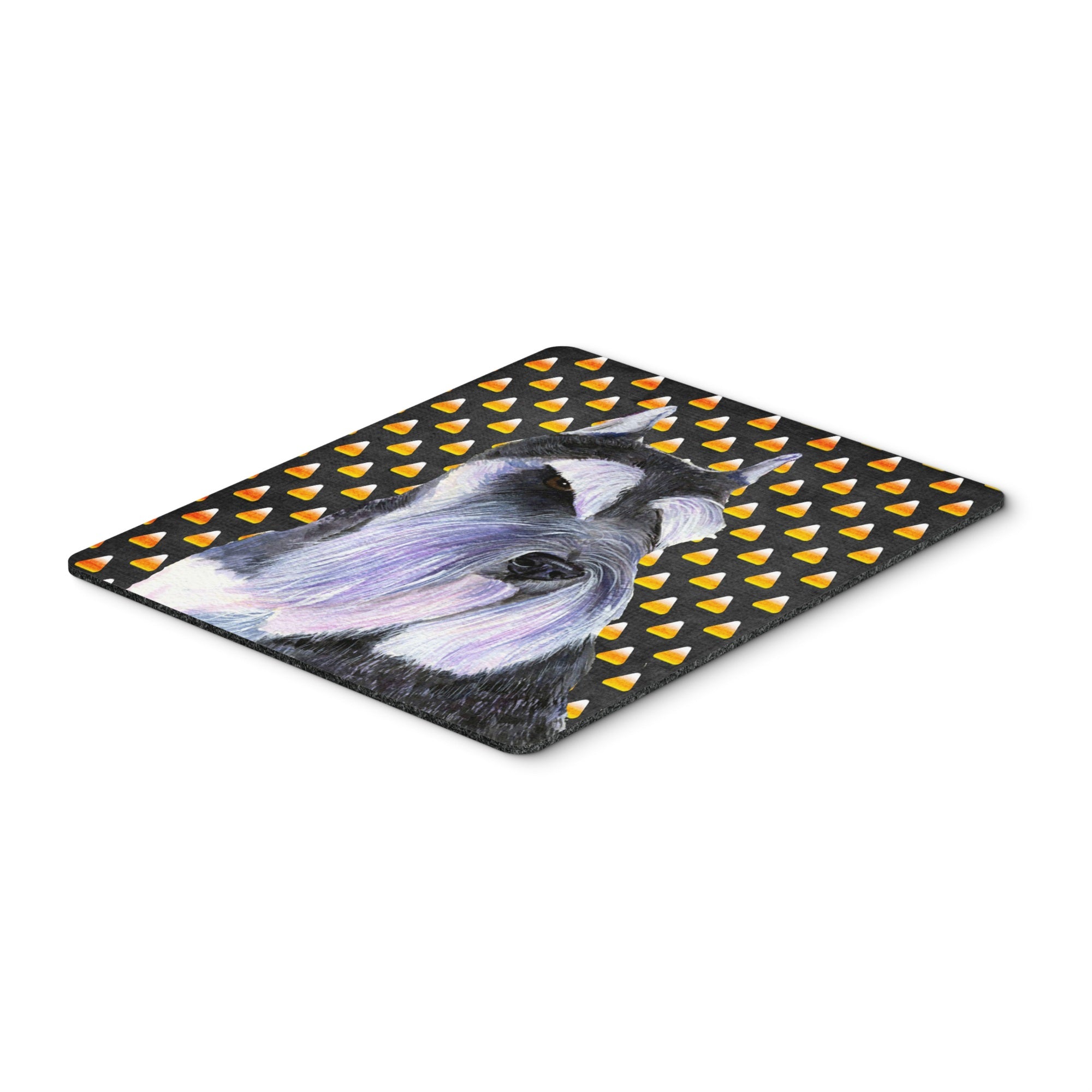 Carolines Treasures Mouse/Hot Pad/Trivet Schnauzer Candy Corn Halloween Portrait (SS4270MP)