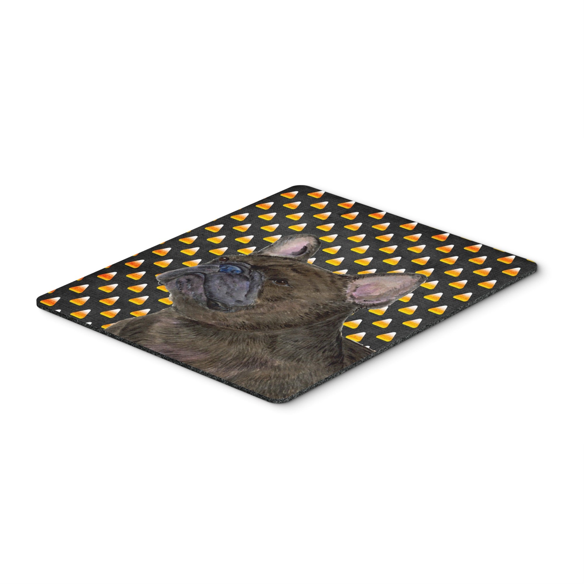 Carolines Treasures French Bulldog Candy Corn Halloween Portrait Mouse Pad/Hot Pad/Trivet (SS4312MP)