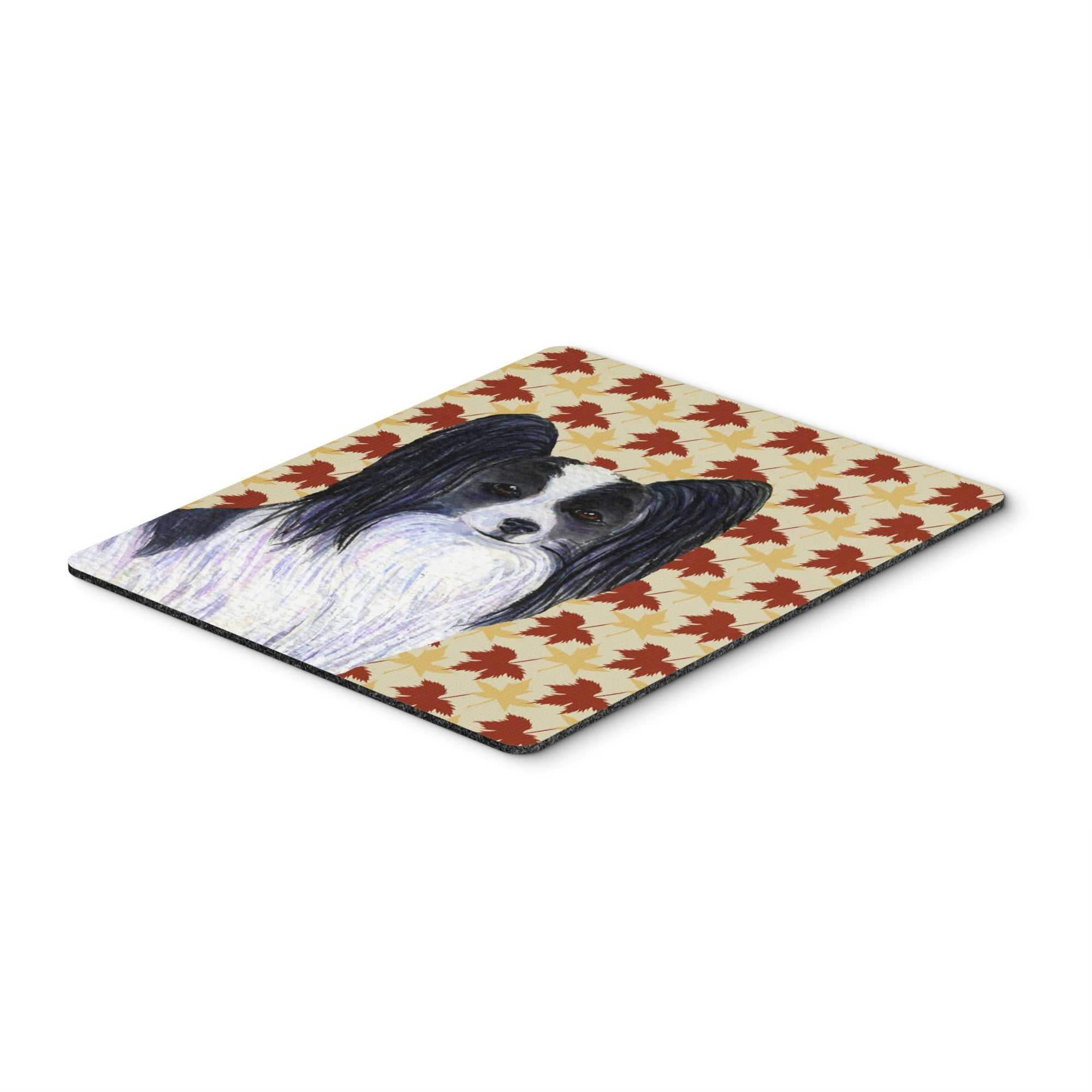 Carolines Treasures Papillon Fall Leaves Portrait Mouse Pad/Hot Pad/Trivet (SS4351MP)