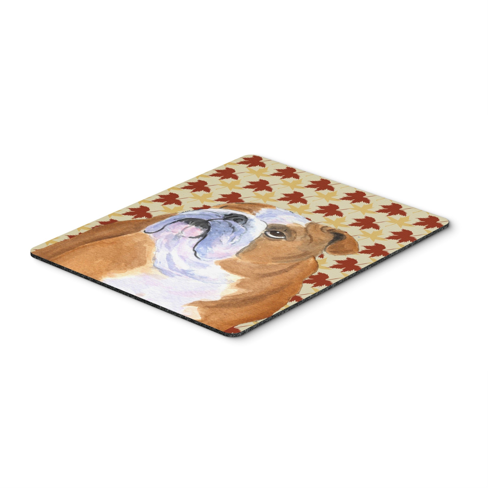 'Caroline'S Treasures Mouse/Hot Pad/Trivet, Bulldog English Fall Leaves Portrait (Ss4365Mp)''