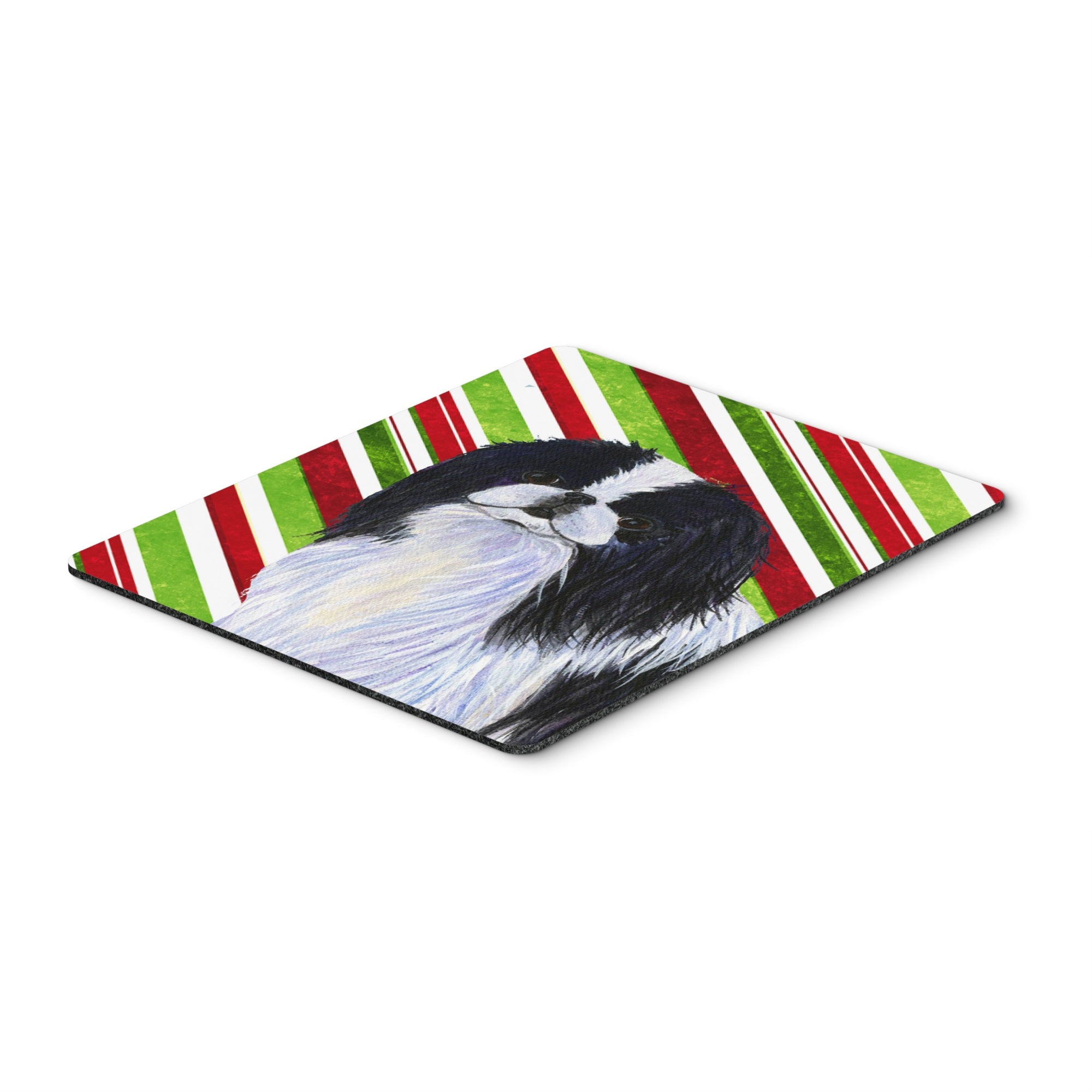  inchCarolines Treasures Mouse/Hot Pad/Trivet, Japanese Chin Candy Cane Holiday Christmas (SS4536MP) inch
