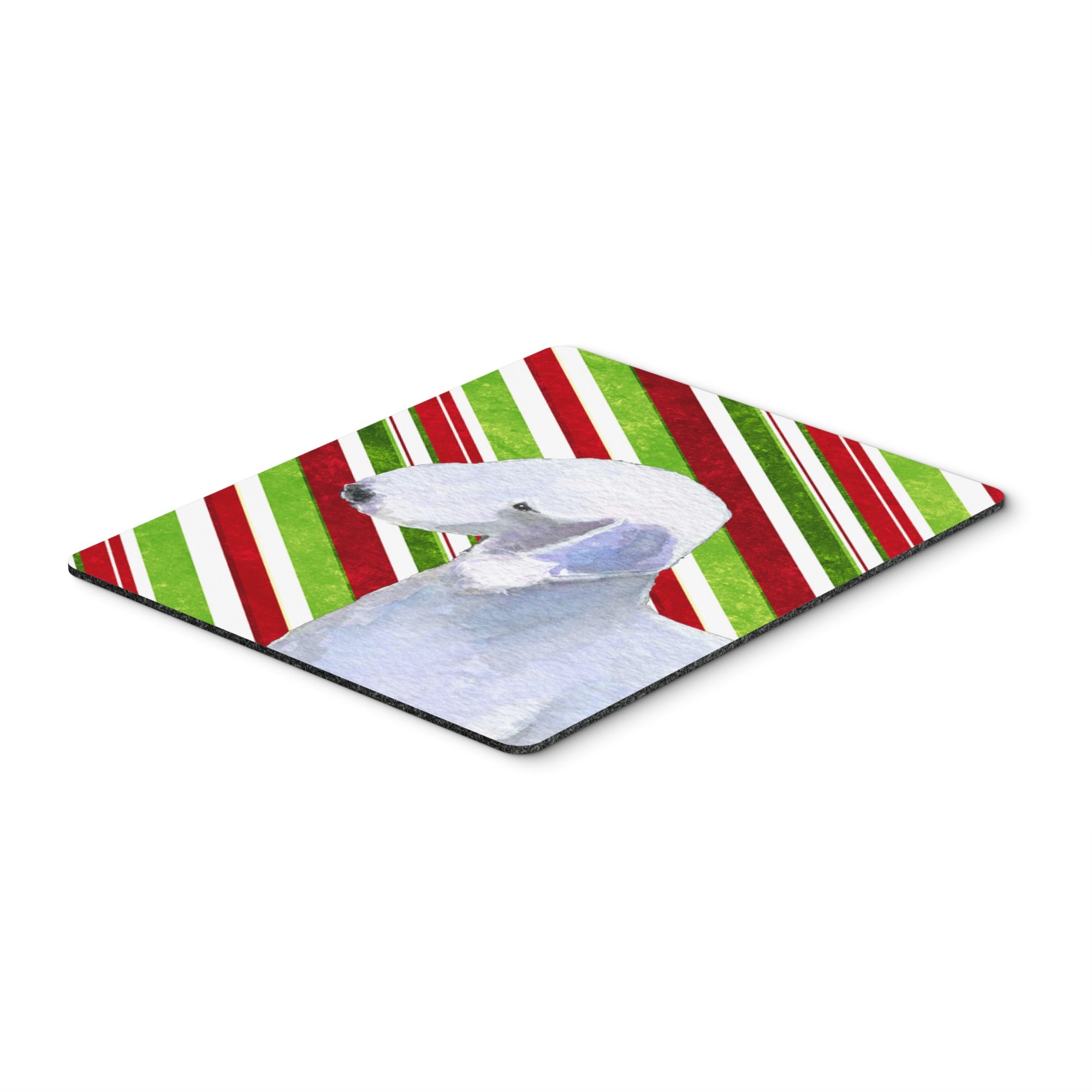  inchCarolines Treasures Mouse/Hot Pad/Trivet, Bedlington Terrier Candy Cane Holiday Christmas (SS4552MP) inch