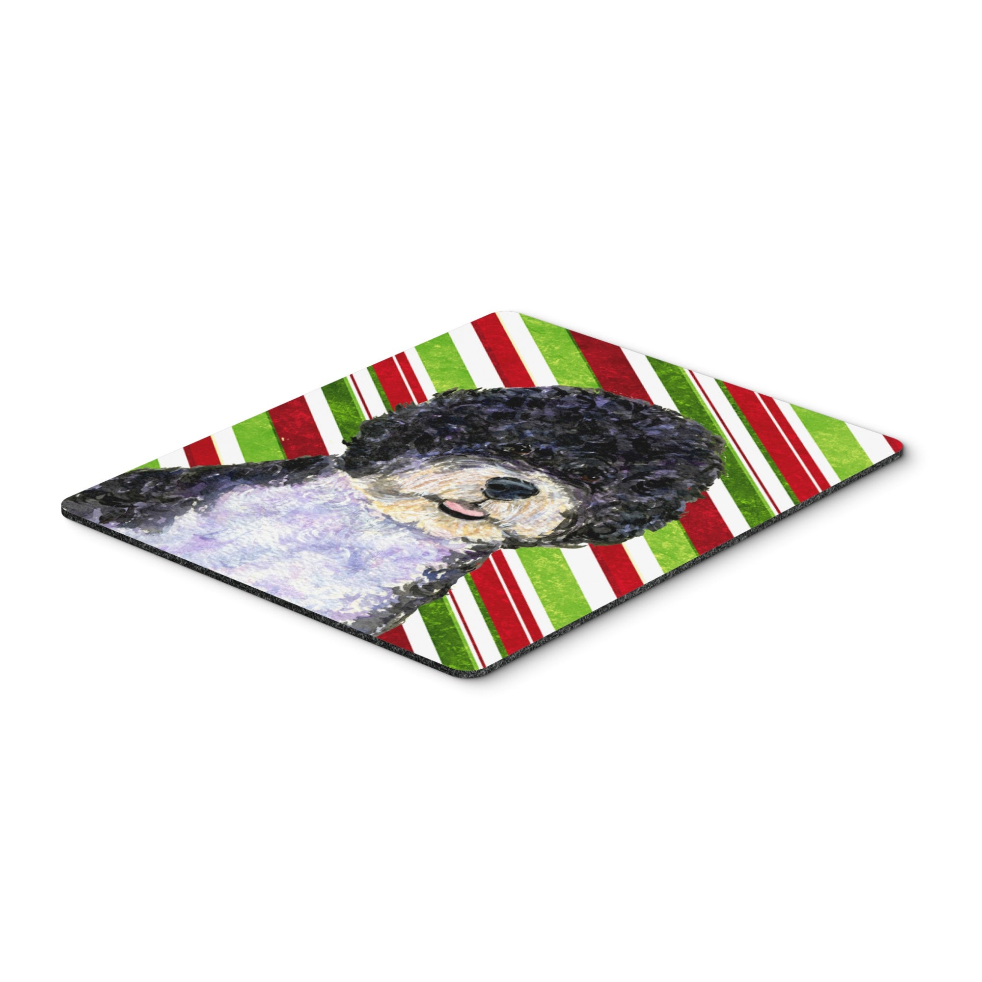  inchCarolines Treasures Mouse/Hot Pad/Trivet, Portuguese Water Dog Candy Cane Holiday Christmas (SS4559MP) inch