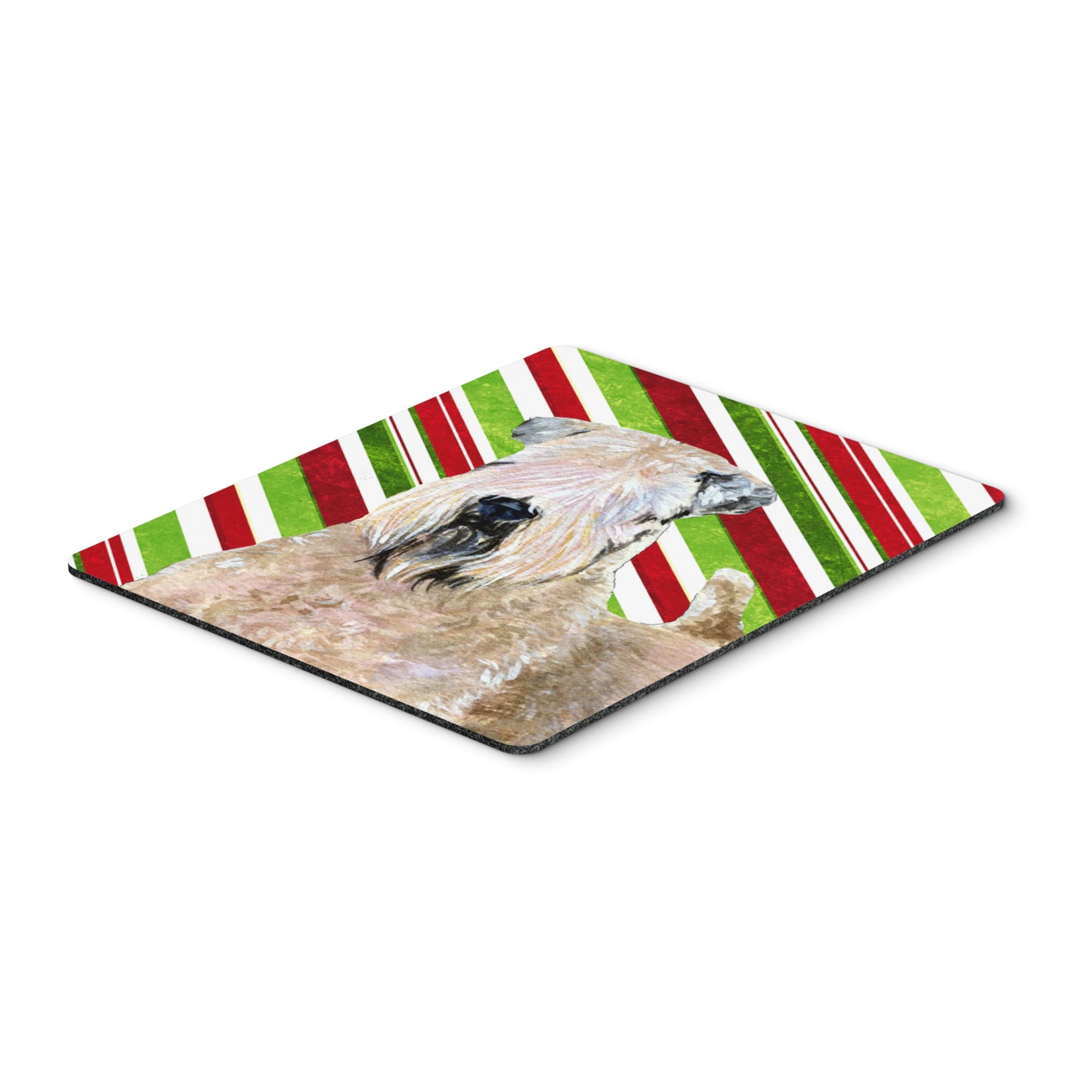 Carolines Treasures Mouse/Hot Pad/Trivet Wheaten Terrier Soft Coated Candy Cane Christmas (SS4562MP)