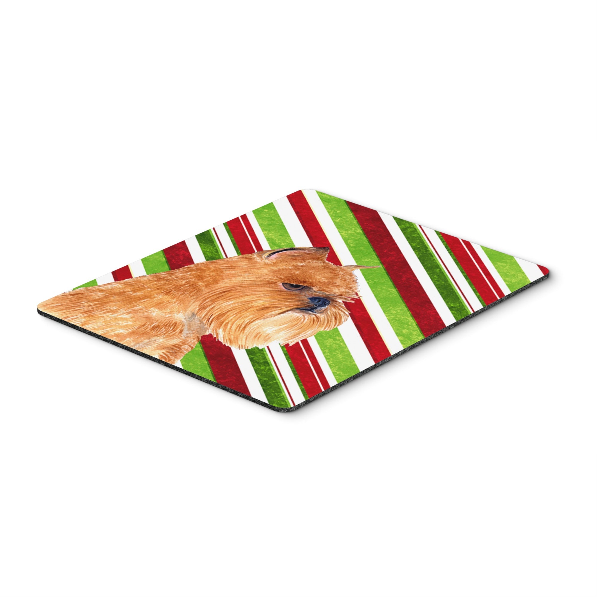 Carolines Treasures Mouse/Hot Pad/Trivet Brussels Griffon Candy Cane Holiday Christmas (SS4563MP)