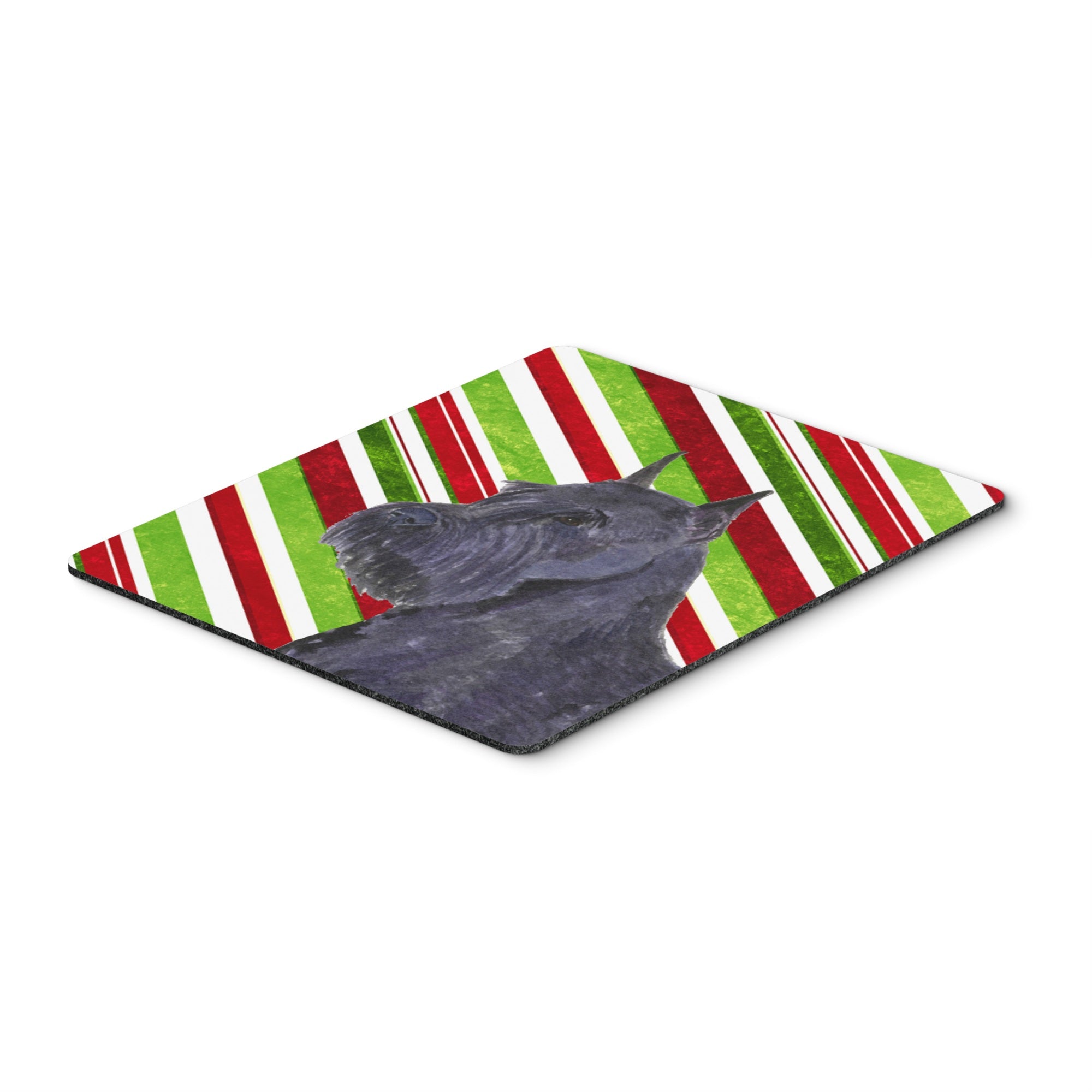 Carolines Treasures Mouse/Hot Pad/Trivet Schnauzer Candy Cane Holiday Christmas (SS4592MP)