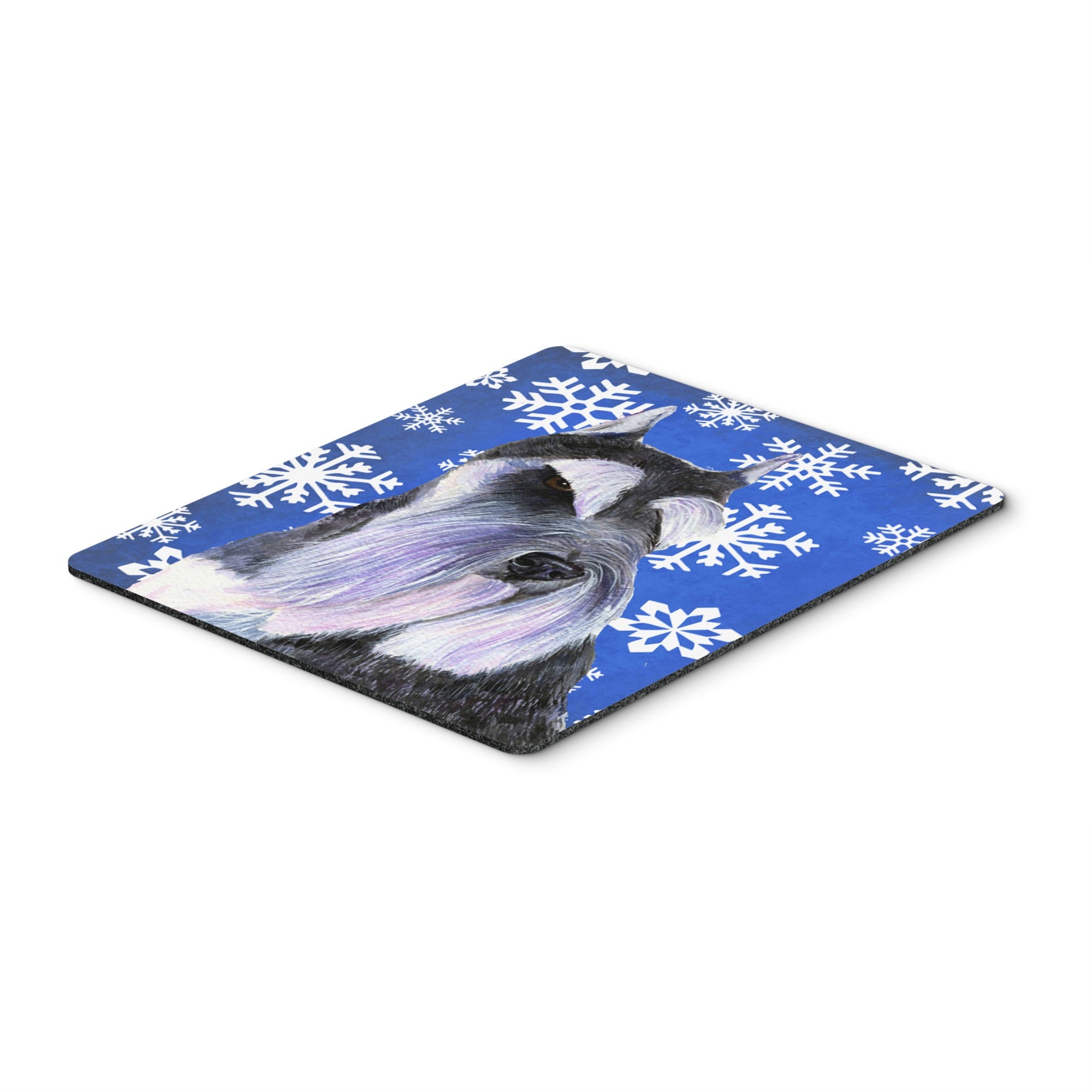 Carolines Treasures Mouse/Hot Pad/Trivet Schnauzer Winter Snowflakes Holiday (SS4615MP)